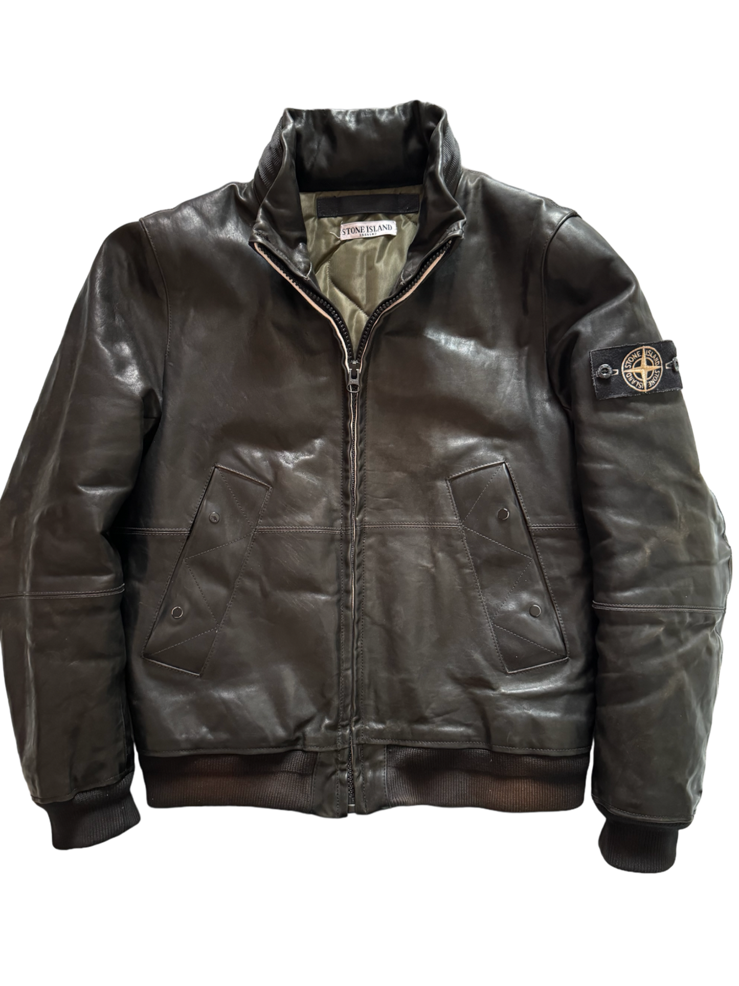 Giacca Stone Island Vera Pelle - Medium