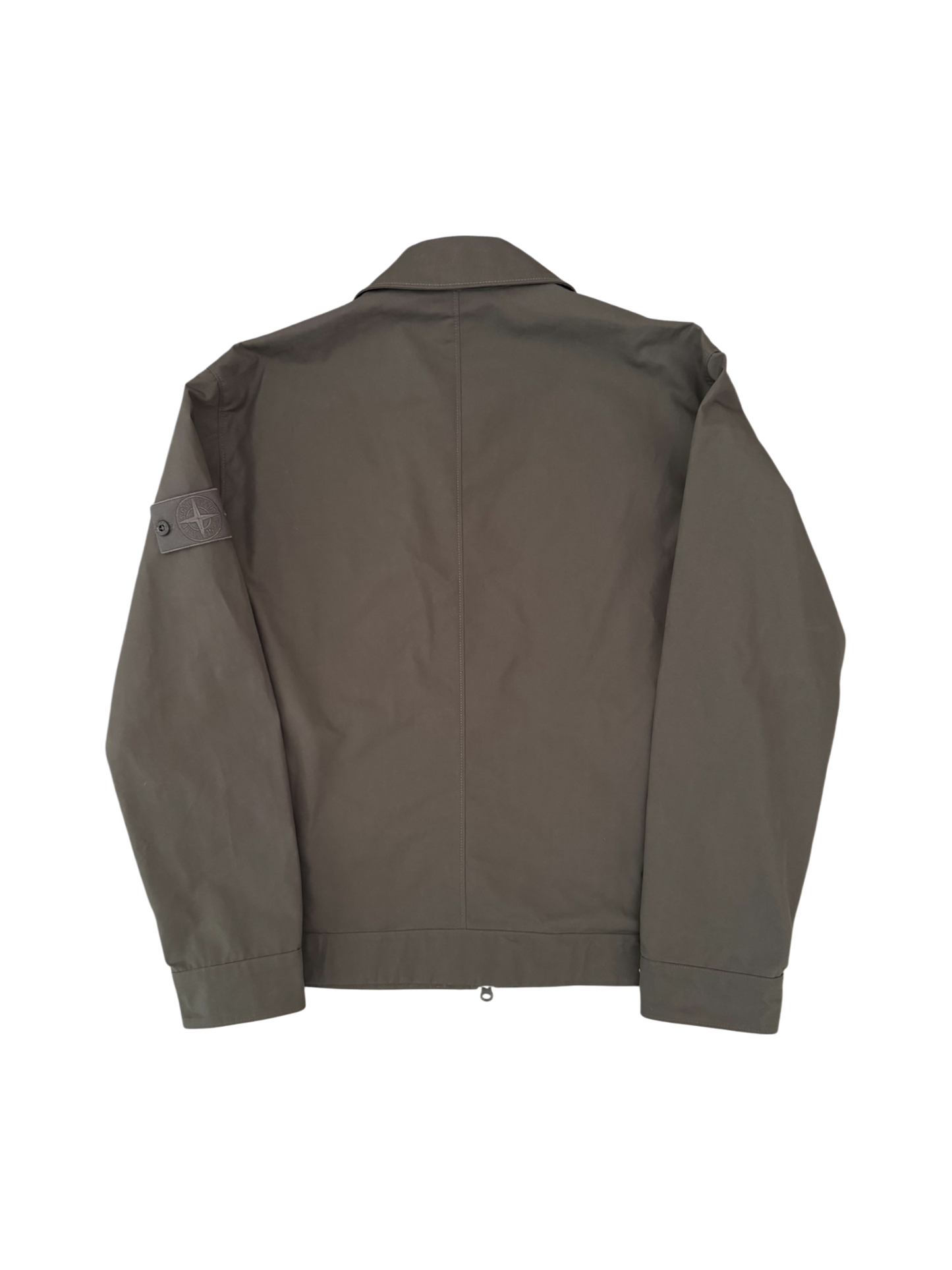 Stone Island Grey Cotton Canvas Ghost Jacket - Large