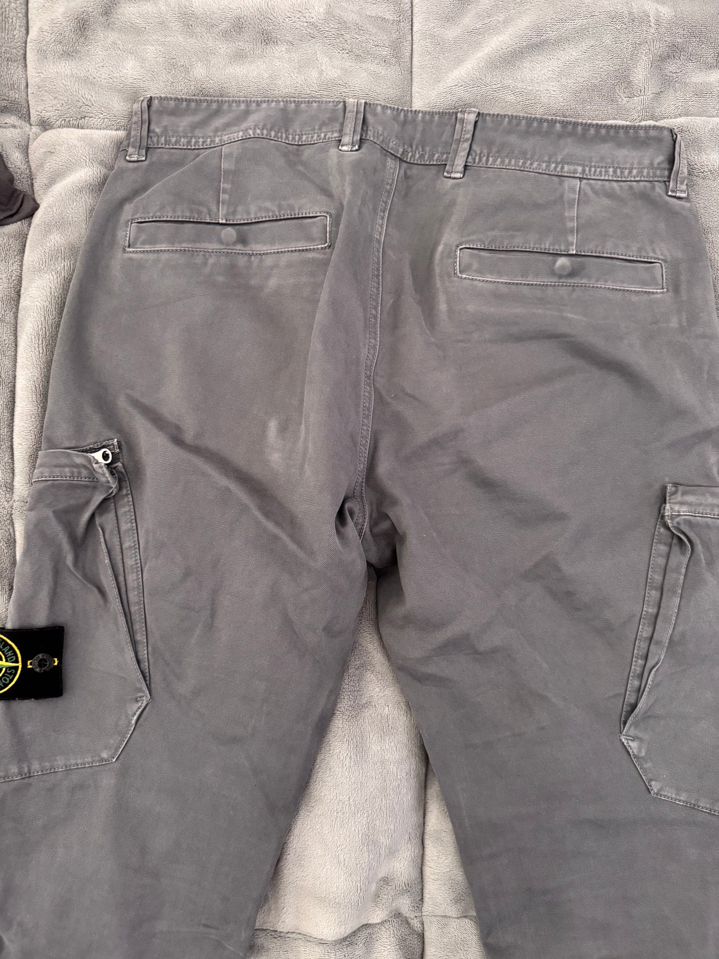 Stone Island Grey SK Cargo Trousers - W32