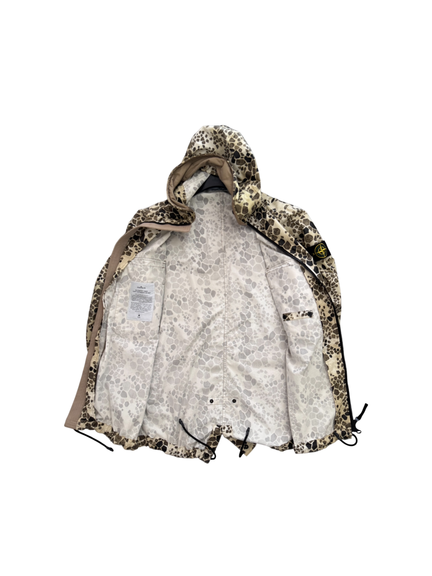 Stone Island 'Alligator Camo Light Cotton/Nylon Rep' Parka - Medium