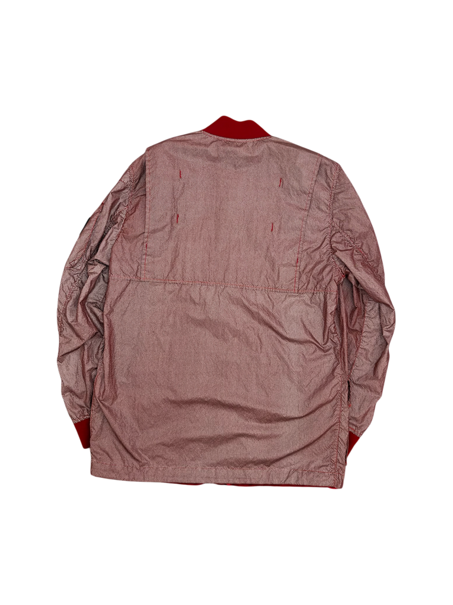 Stone Island Red 'Pixel Reflective' Jacket - Large