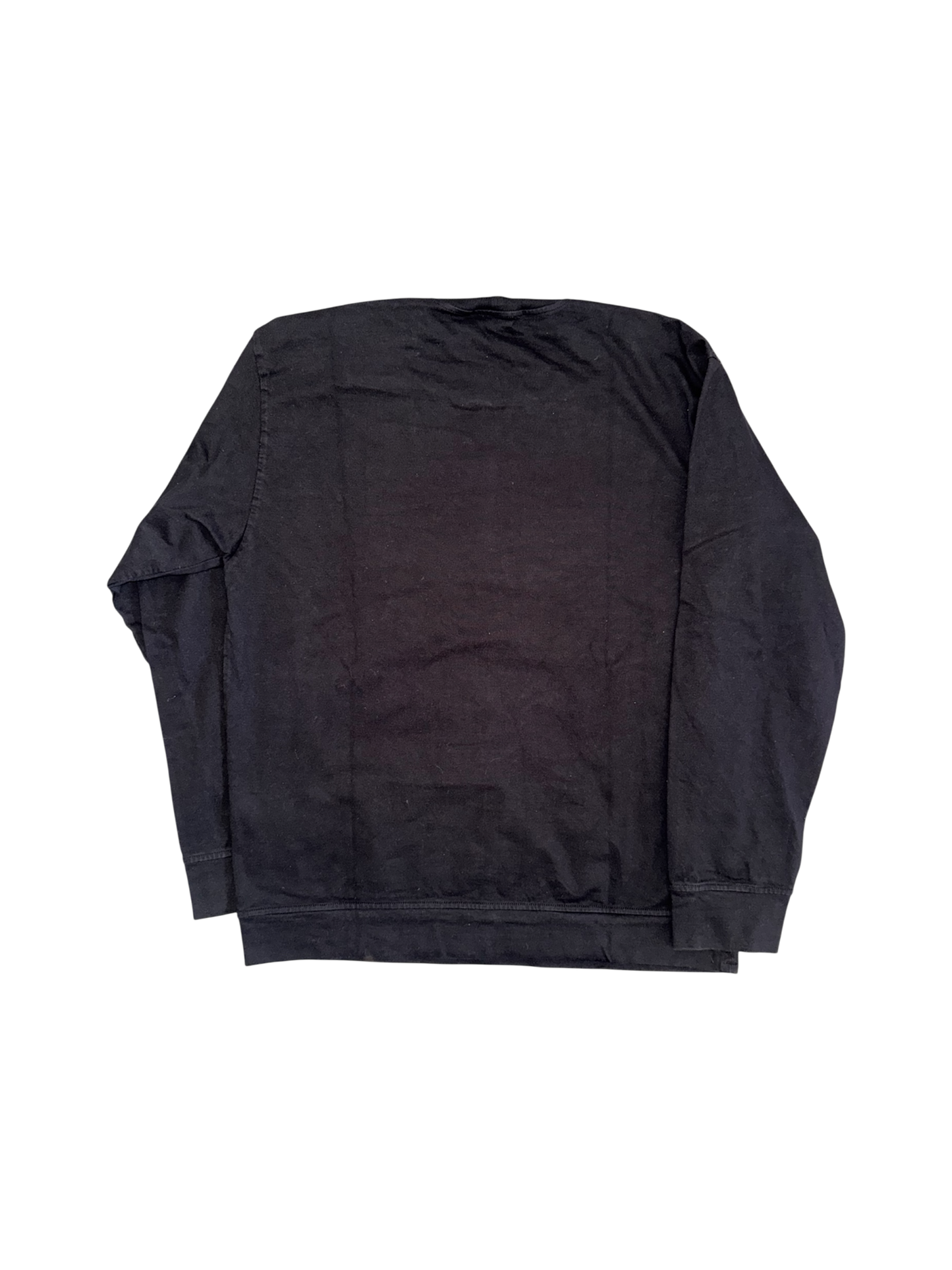 Stone Island Black Cotton Crewneck - Large