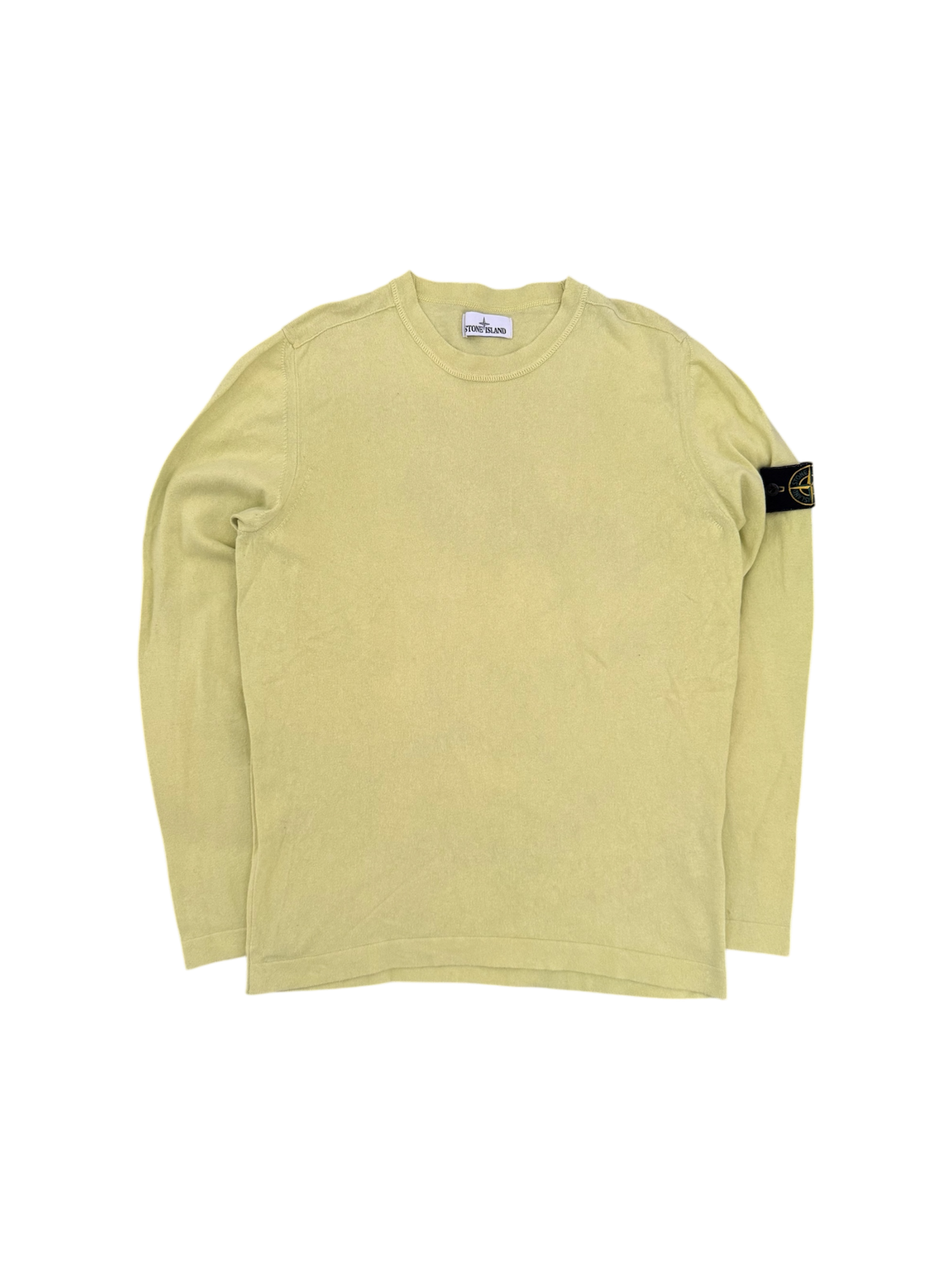 Maglioncino Cotone Stone Island Lime - Large