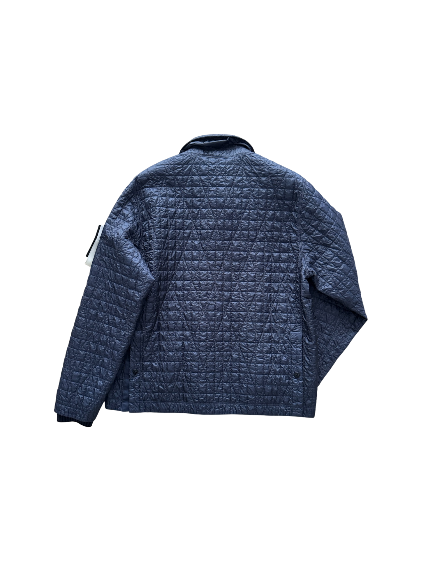 Stone Island 2025 Blue 'Crinkle Reps Quilted' Jacket - Large