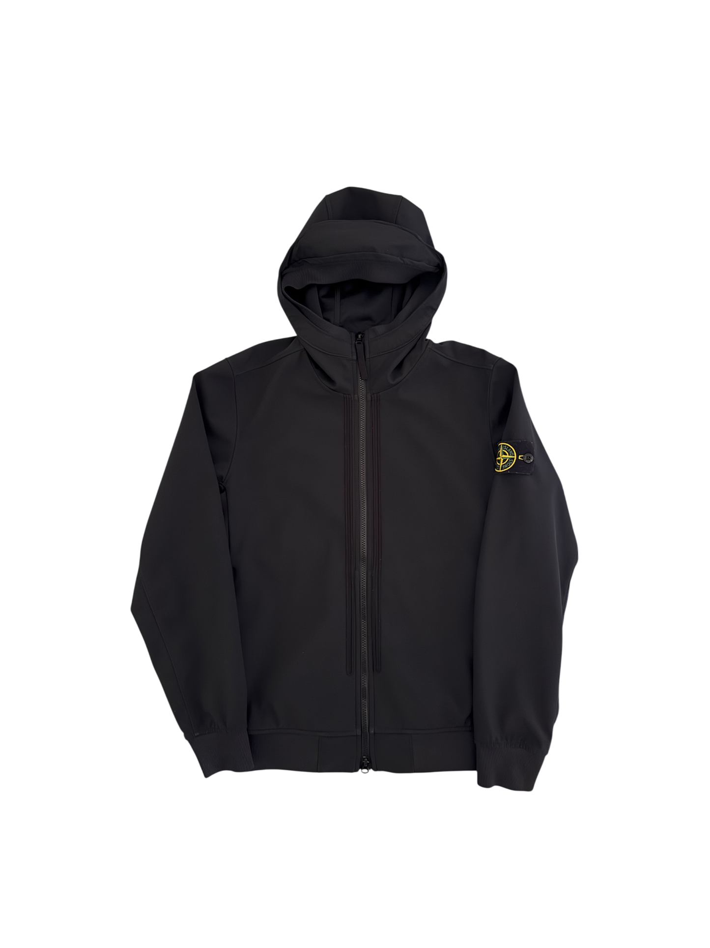Stone Island Black 'Soft Shell e.dye' Jacket - Small
