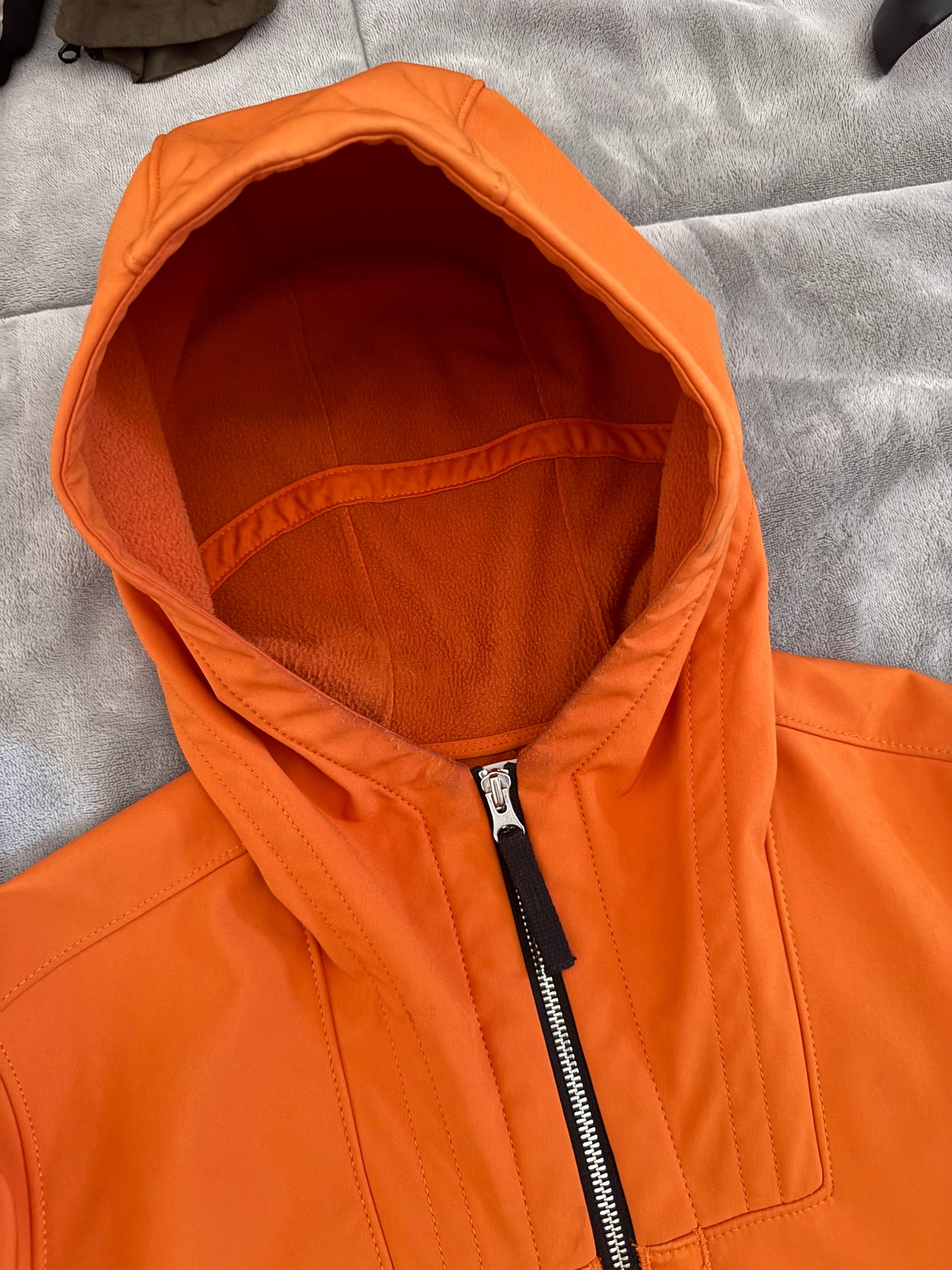 Stone Island Orange 'Soft Shell' Jacket - Small