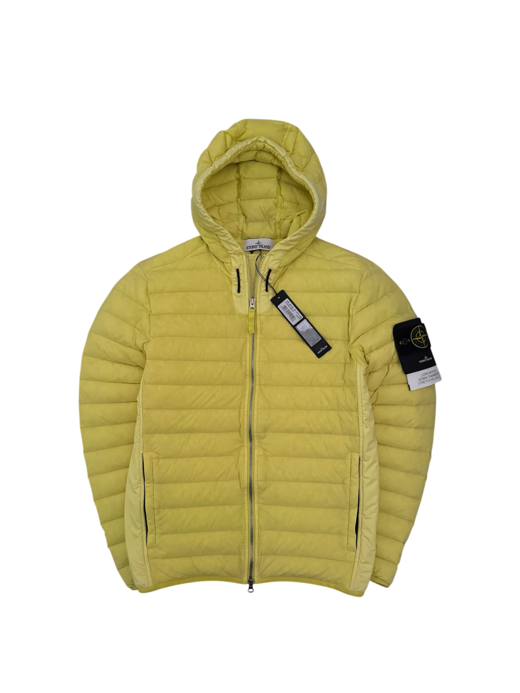 Stone Island Yellow 'Loom Woven Down' Puffer - Medium – MsBadge