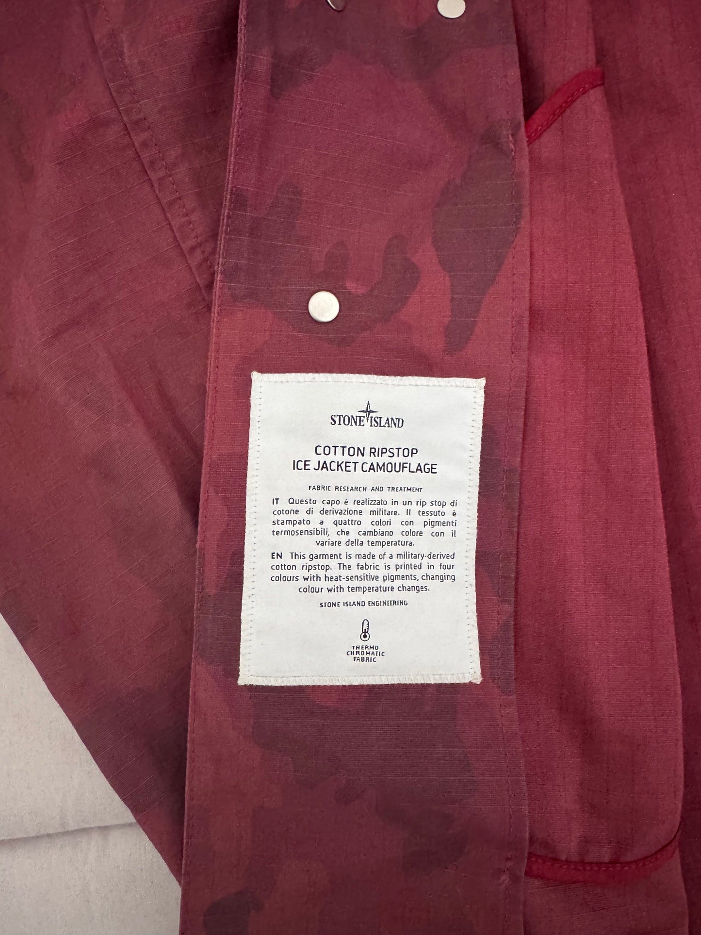 Giacca Stone Island x Supreme 'Cotton Ripstop Ice Jacket Camo' - Large