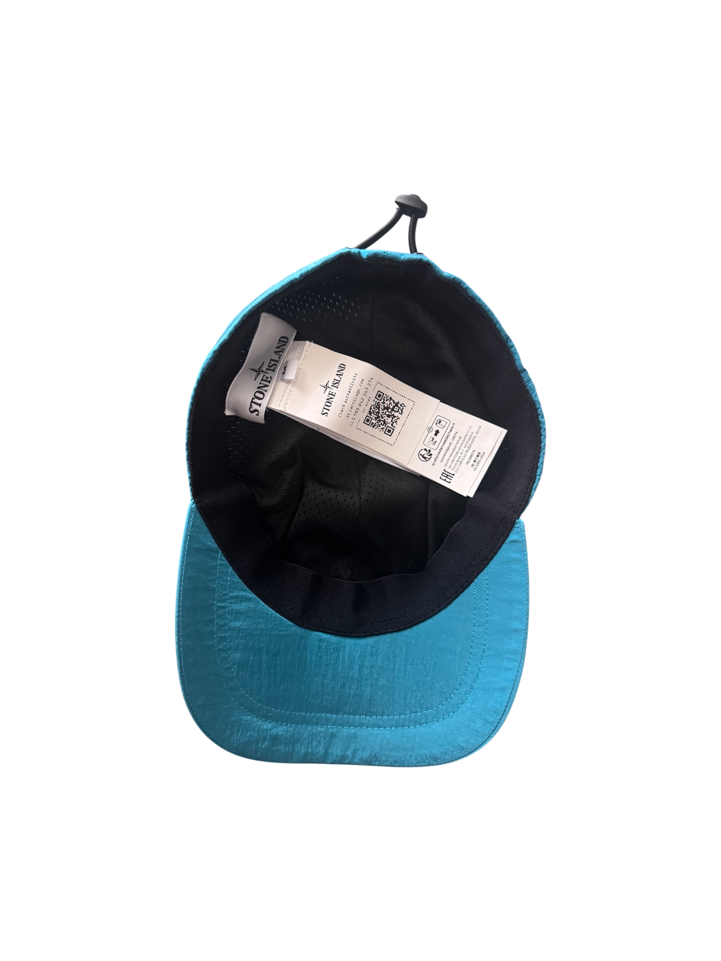 Stone Island Teal Nylon Metal Cap - Medium