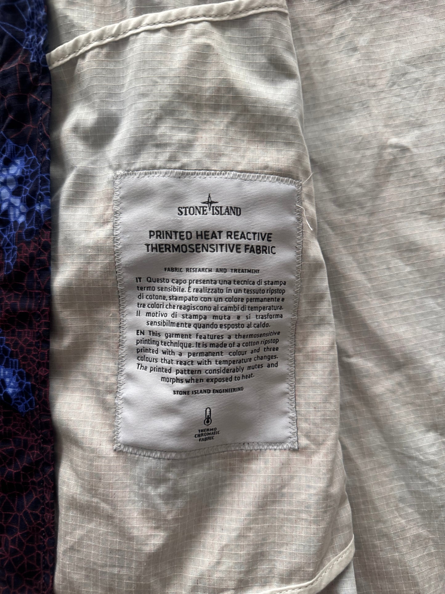 Stone Island 'Printed Thermosensitive Heat Reactive' Jacket - Medium