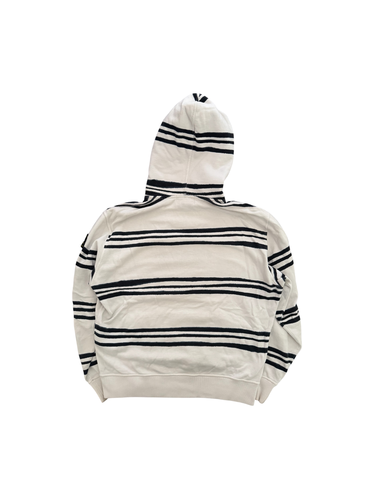 Stone Island x Supreme 2020 White Hoodie - Small