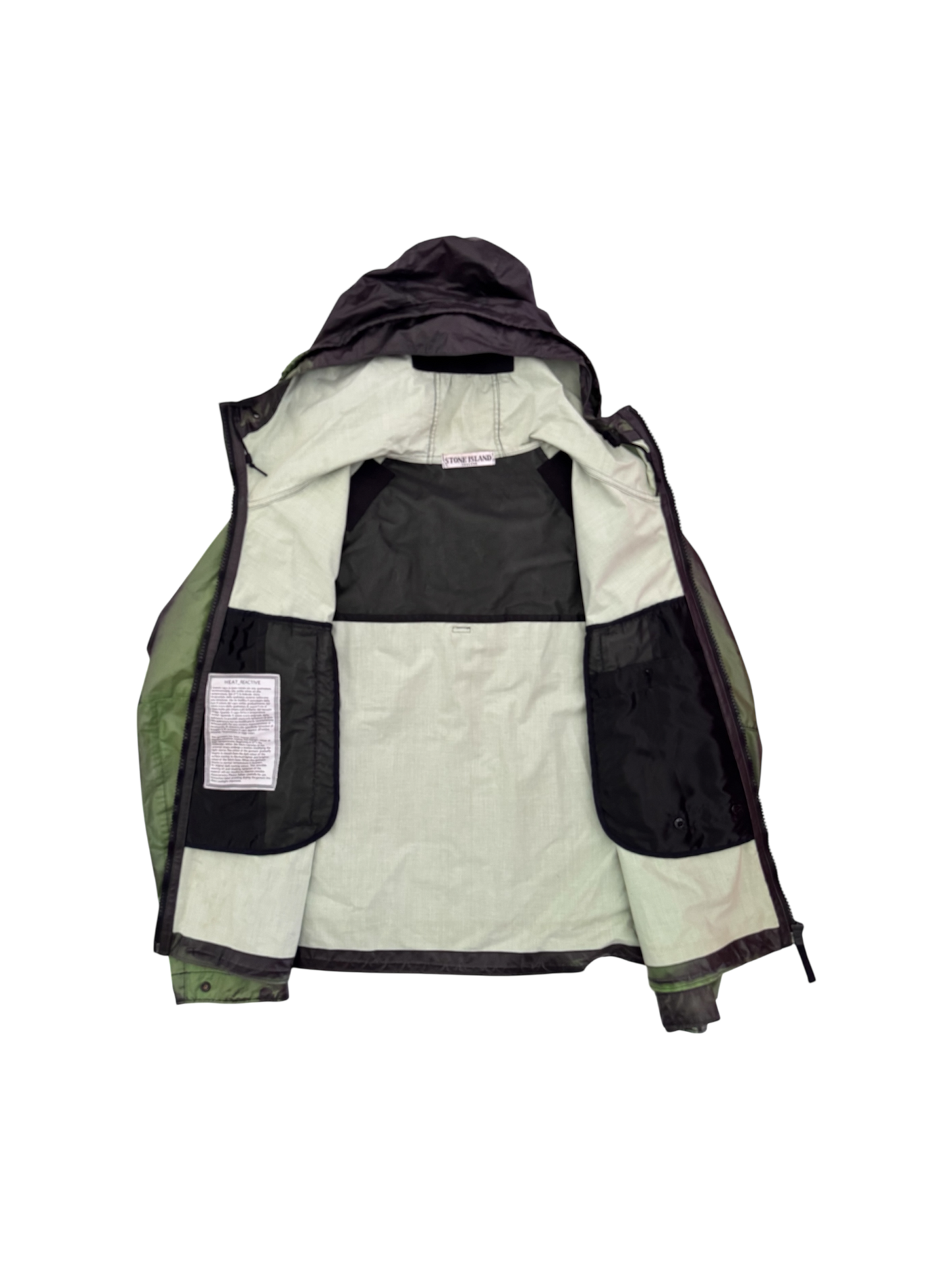 Stone Island Green/Black 'Heat Reactive' Jacket - Medium