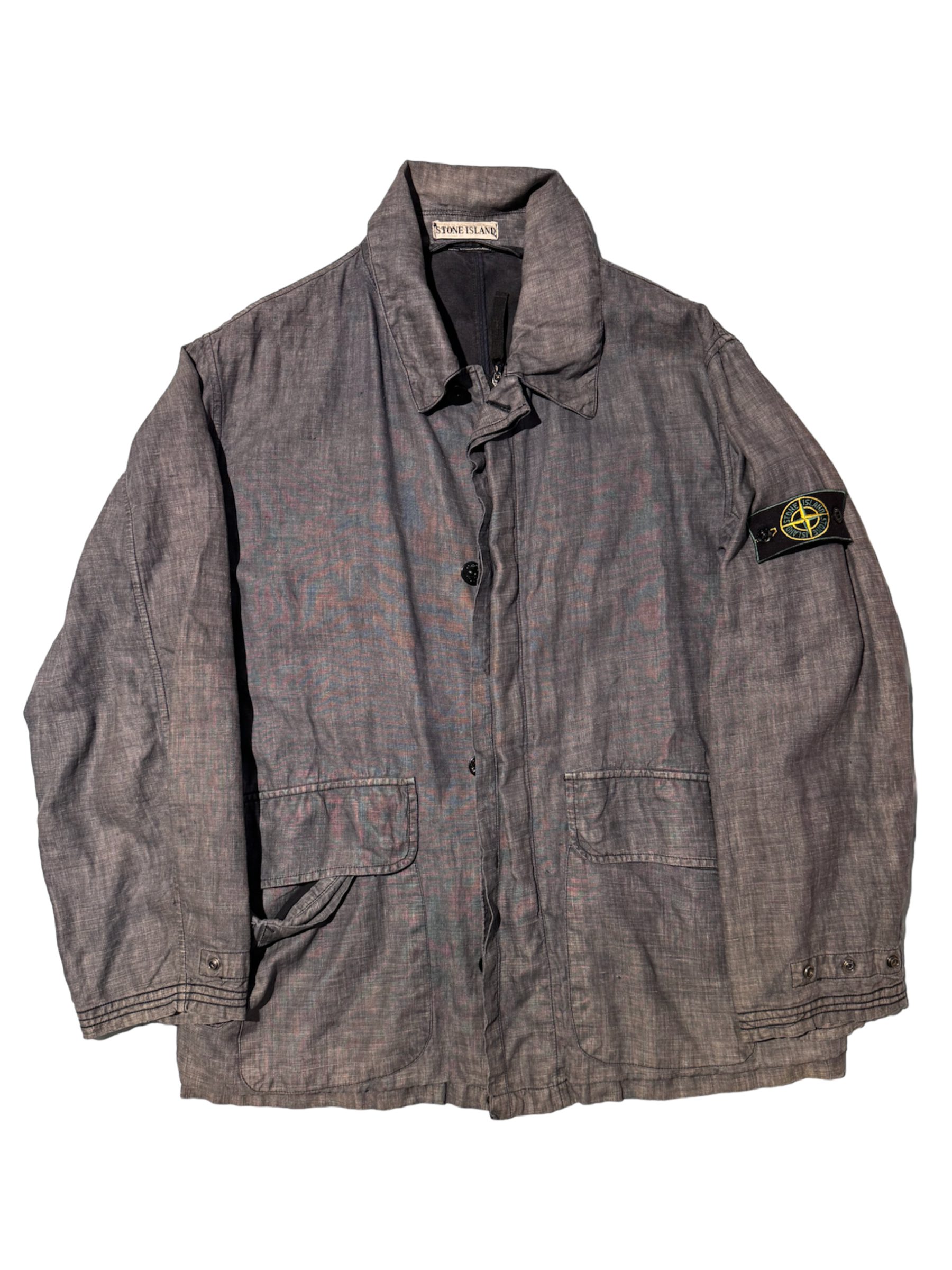 Stone Island Vintage AW98 Lino Flax Overshirt Medium – MsBadge