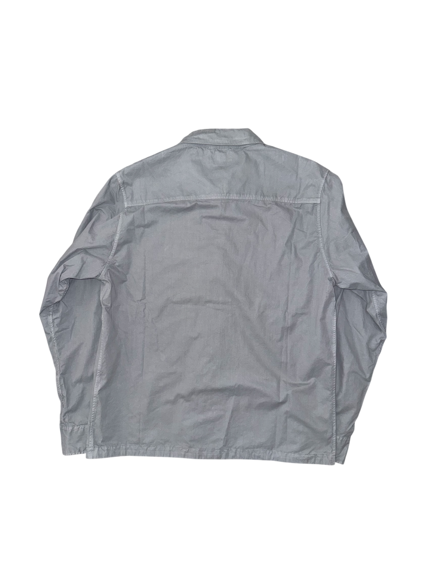 C.P. Company Grey Organic Gabardine Overshirt - Large