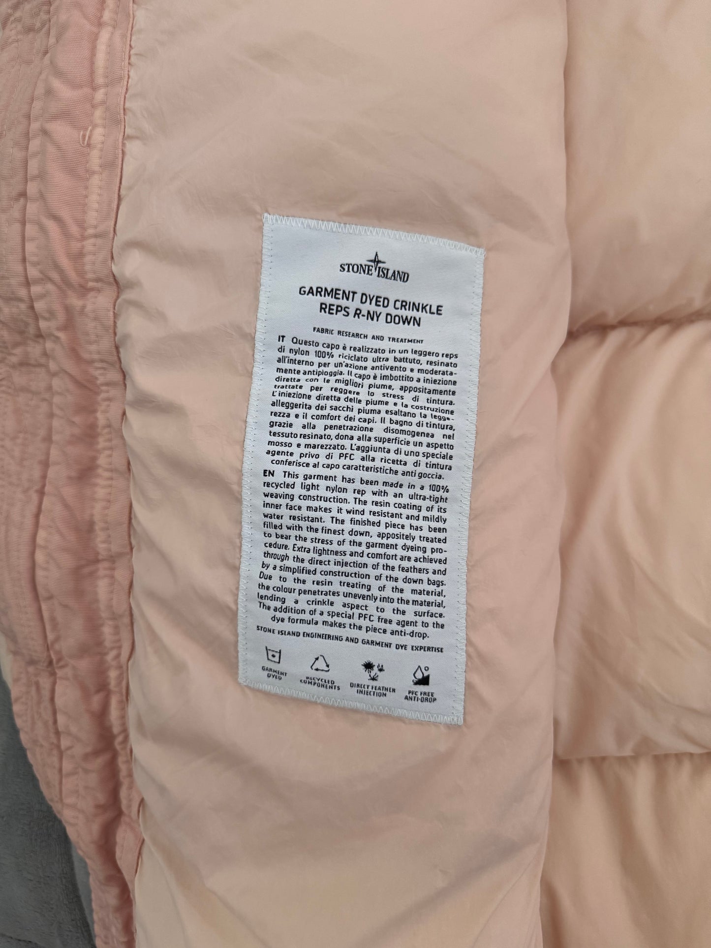 Piumino Parka Stone Island 'Crinkle Reps Ny Down' - Large