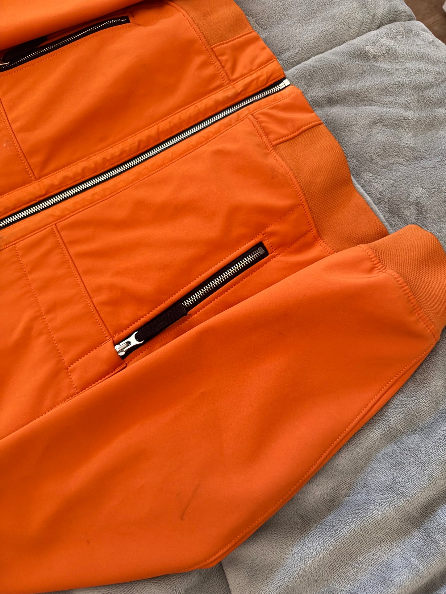 Stone Island Orange 'Soft Shell' Jacket - Small