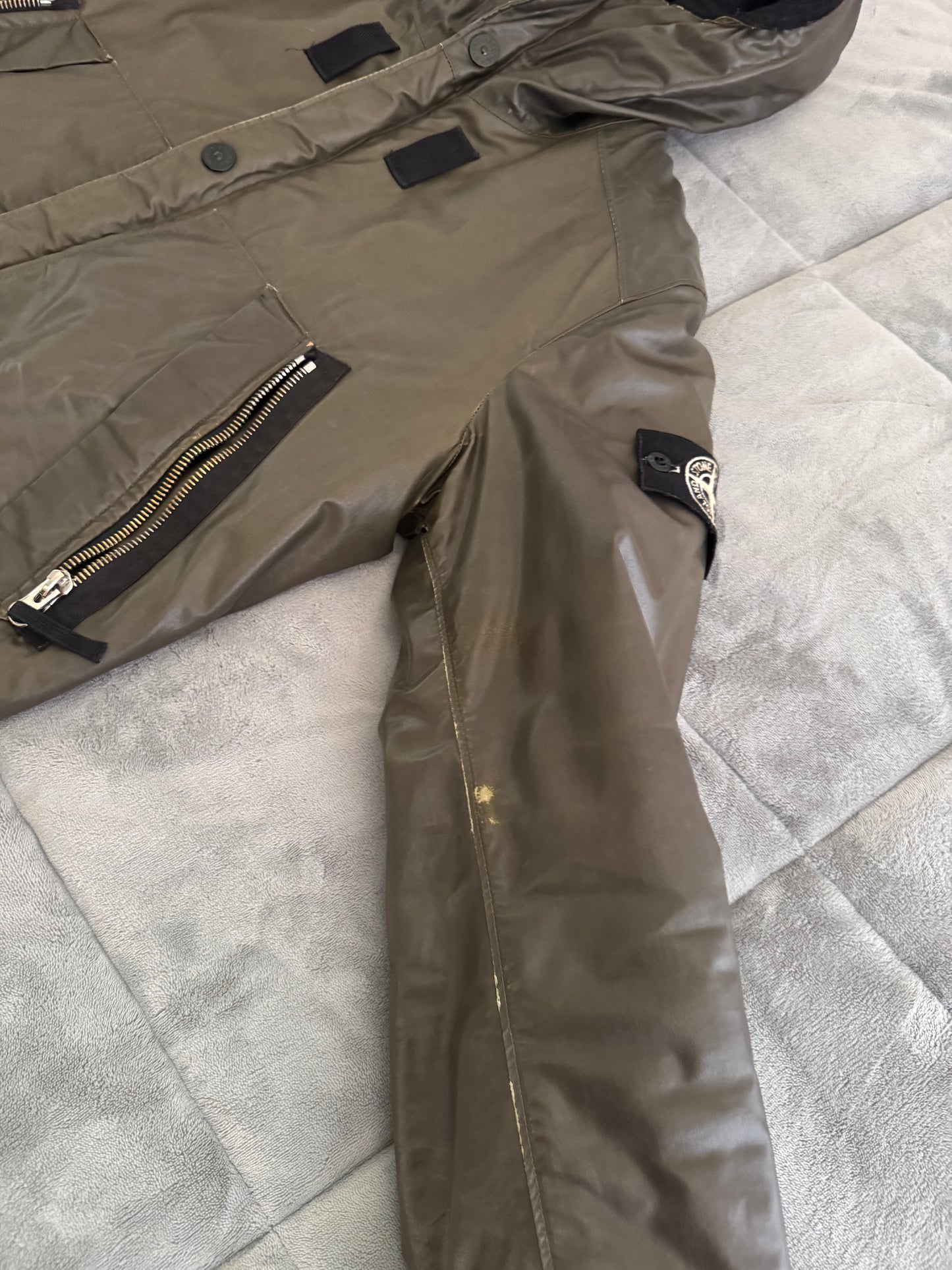 Stone Island 'Waxed Ice 2' Jacket - Large