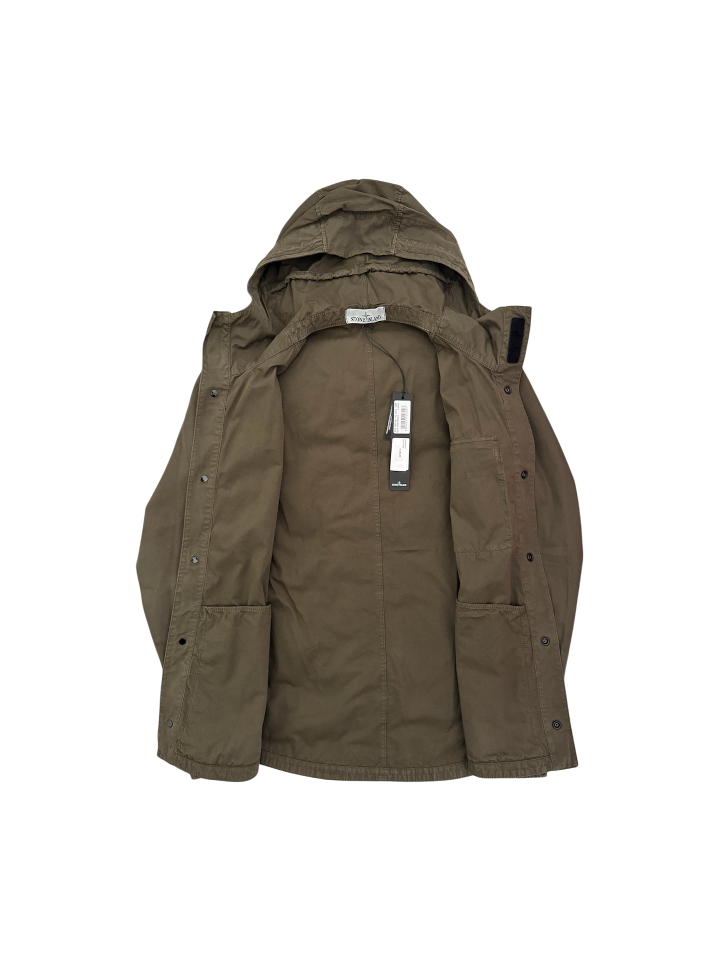Stone Island Cotton Hoodie Overshirt - Small