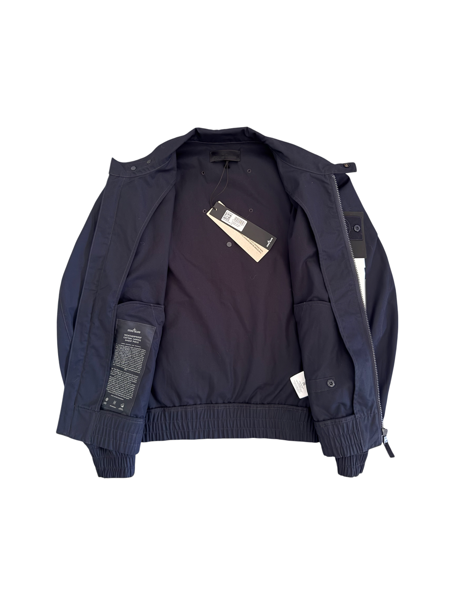 Stone Island 'Weatherproof Cotton Canvas Ghost Piece' Jacket - Small
