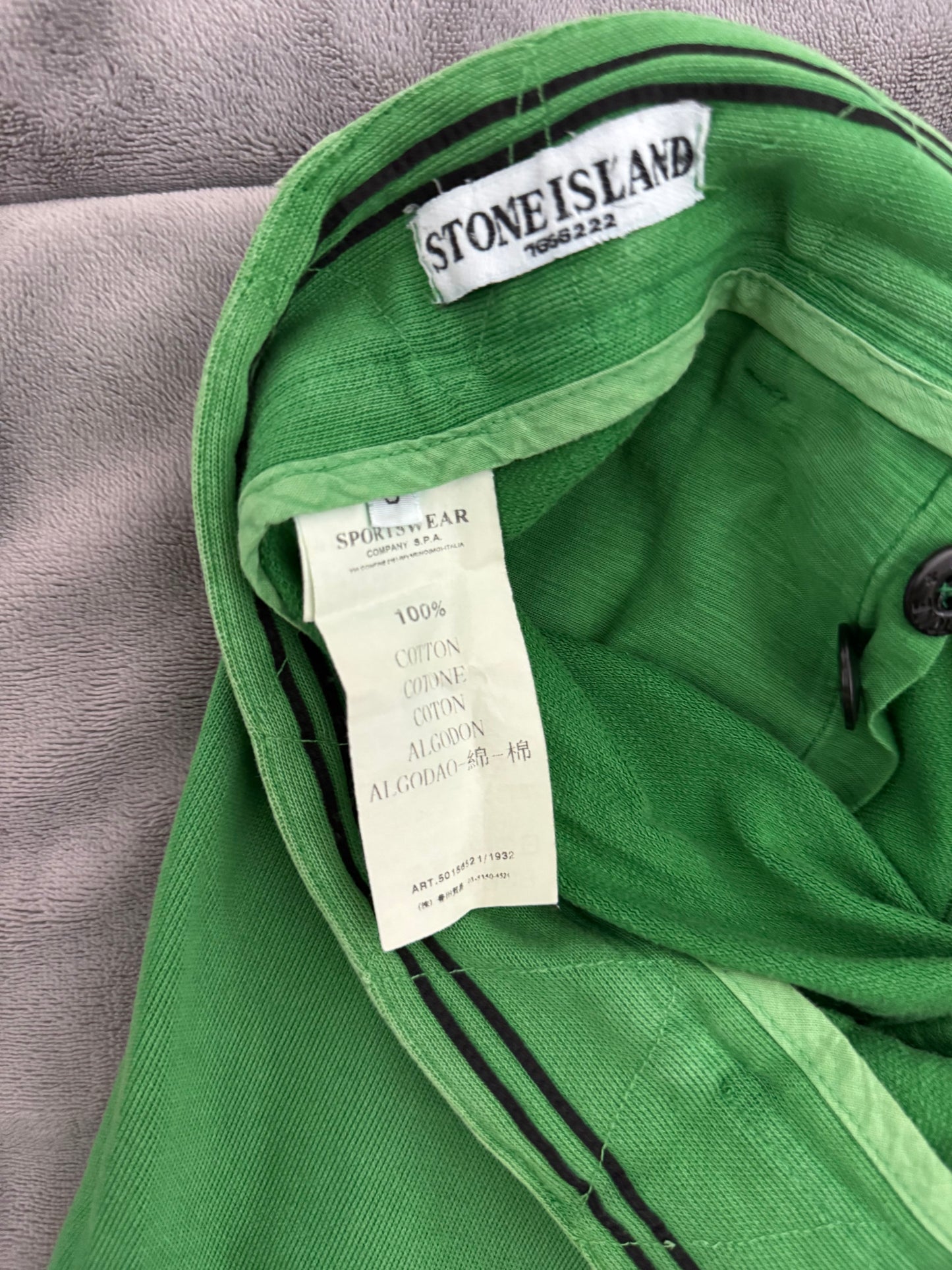 Stone Island Green Vintage Shorts - Small