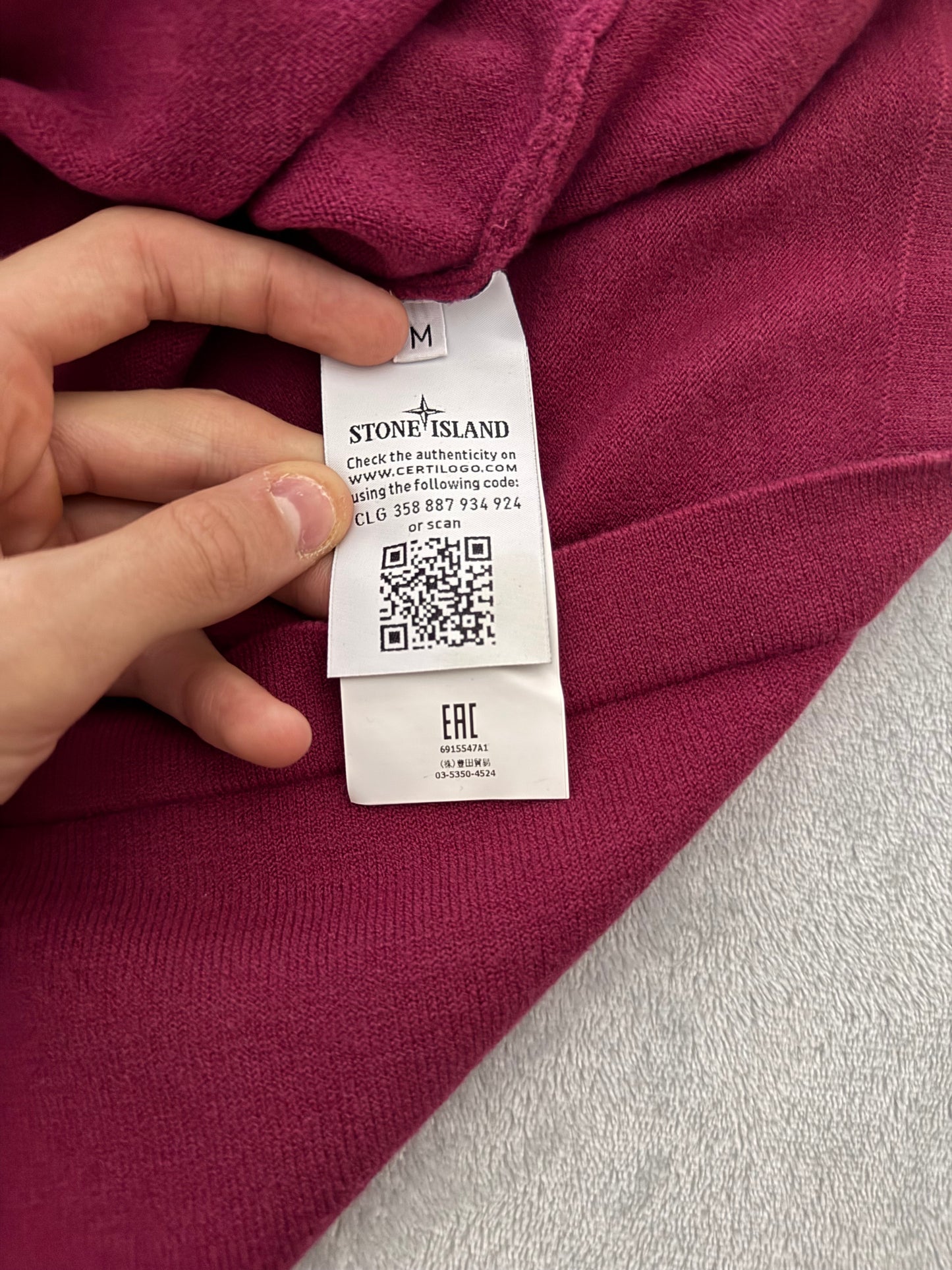 Stone Island 2018 Fucsia Knit Jumper - Medium