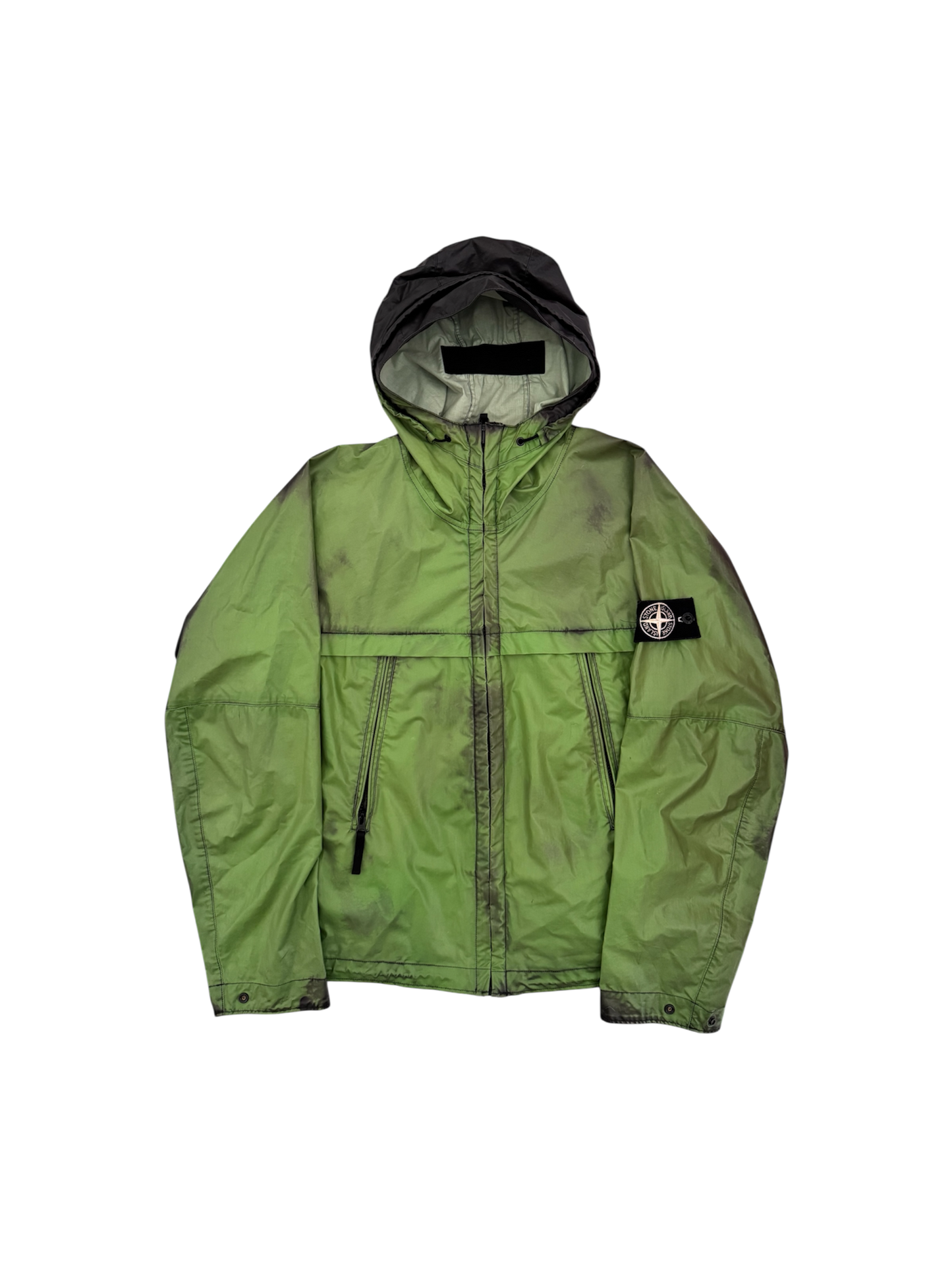Stone Island Green/Black 'Heat Reactive' Jacket - Medium