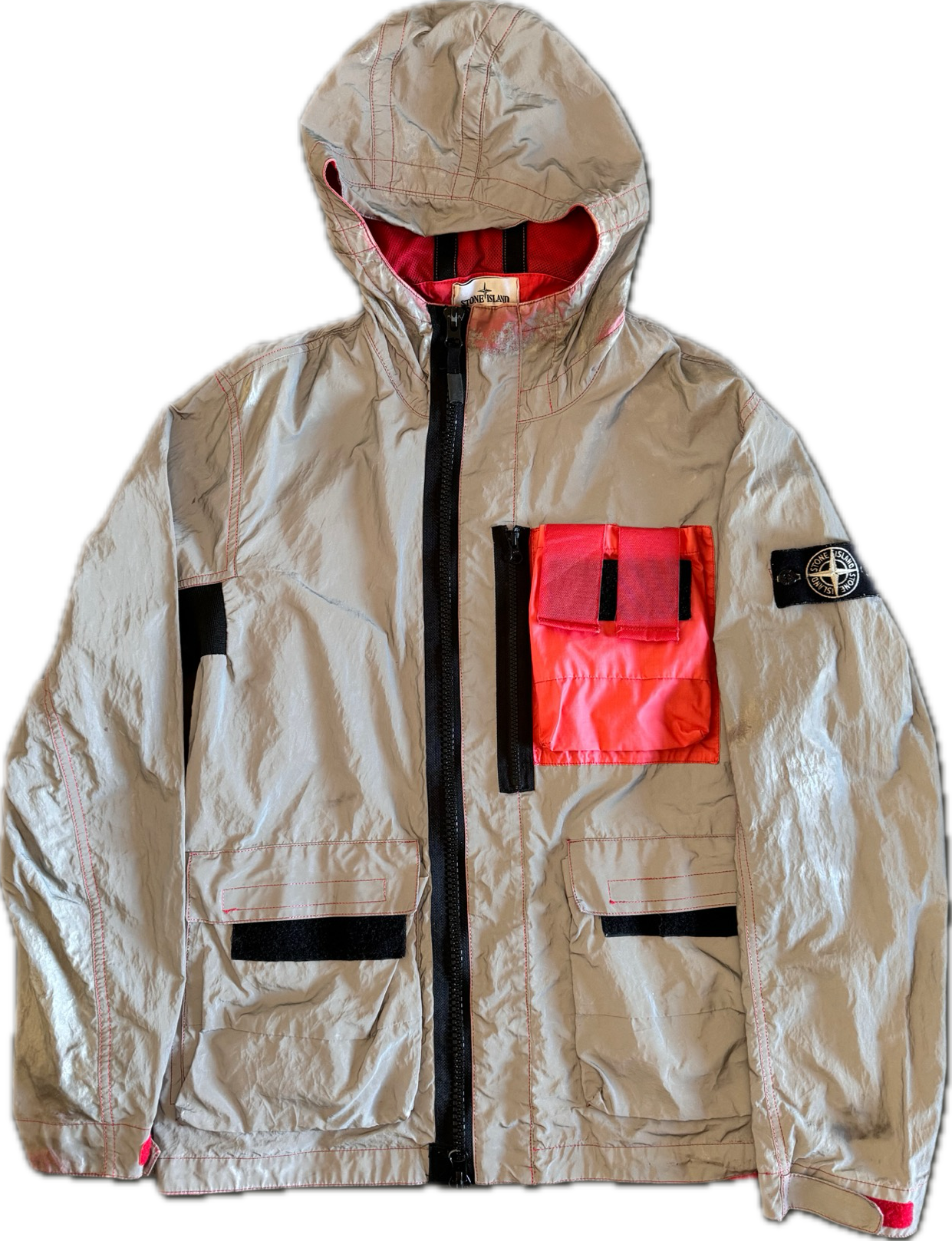 Giacca Stone Island 'Plated Reflective With Mussola Gommata' - Medium