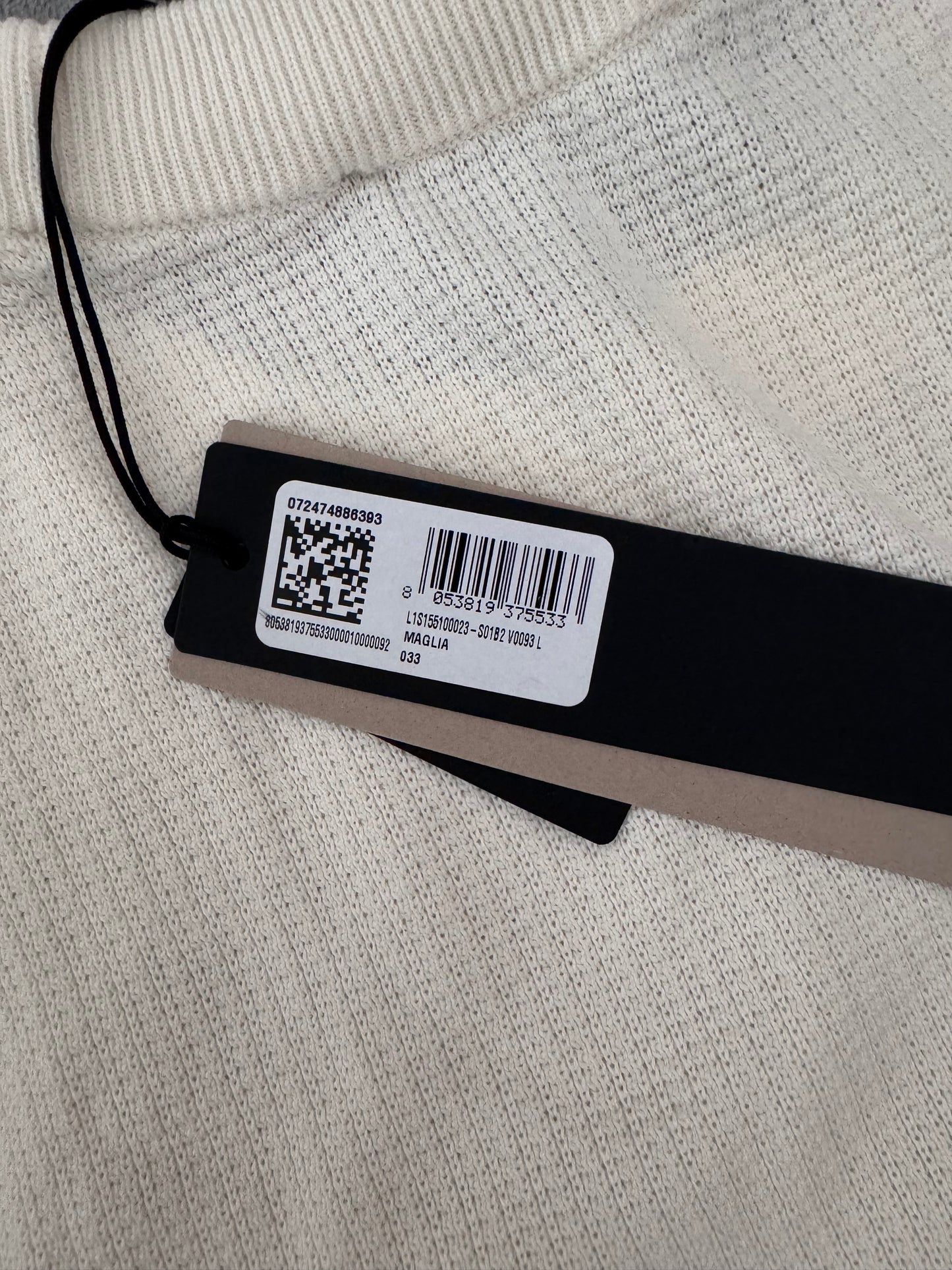 Stone Island 2026 White Cotton Knitwear - Large