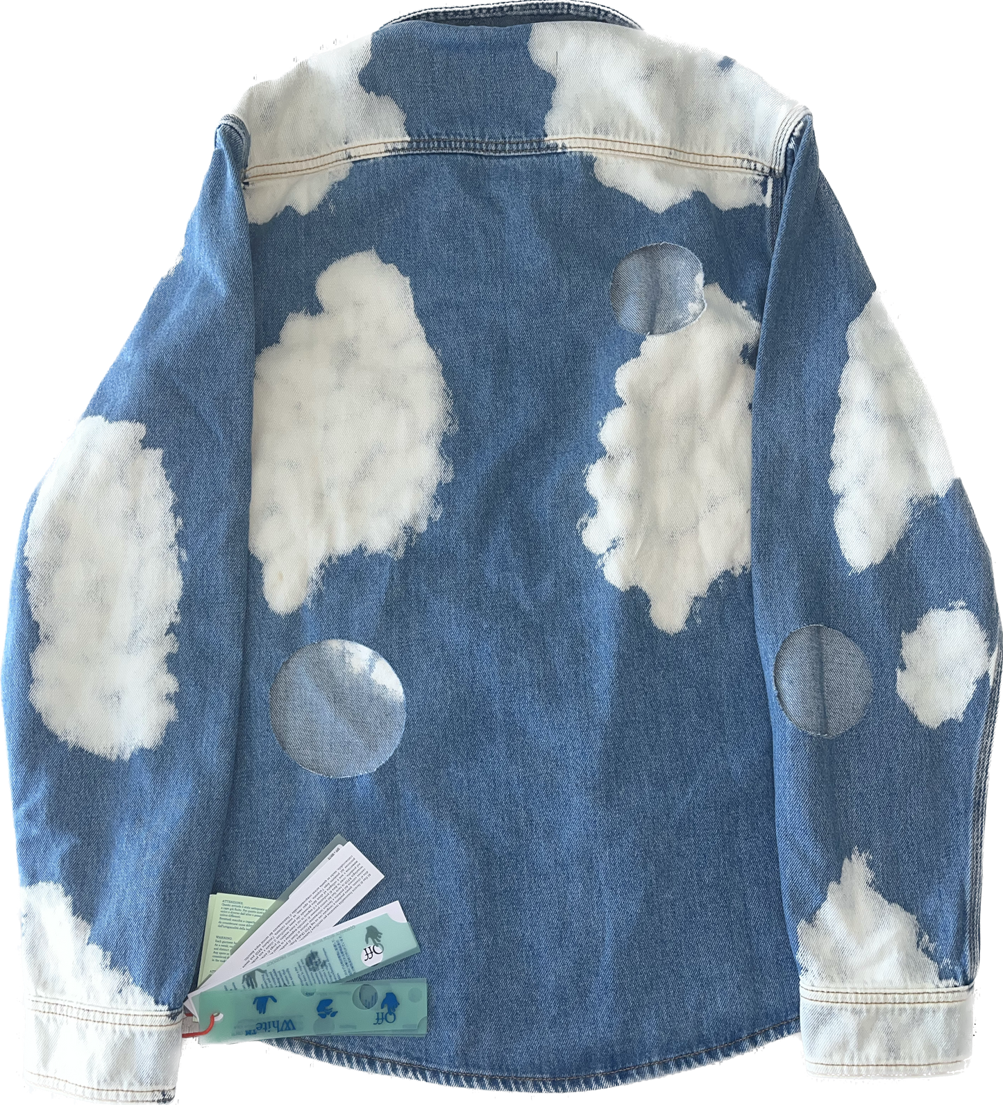 Giacca in denim con stampa nuvole Off-White - Medium