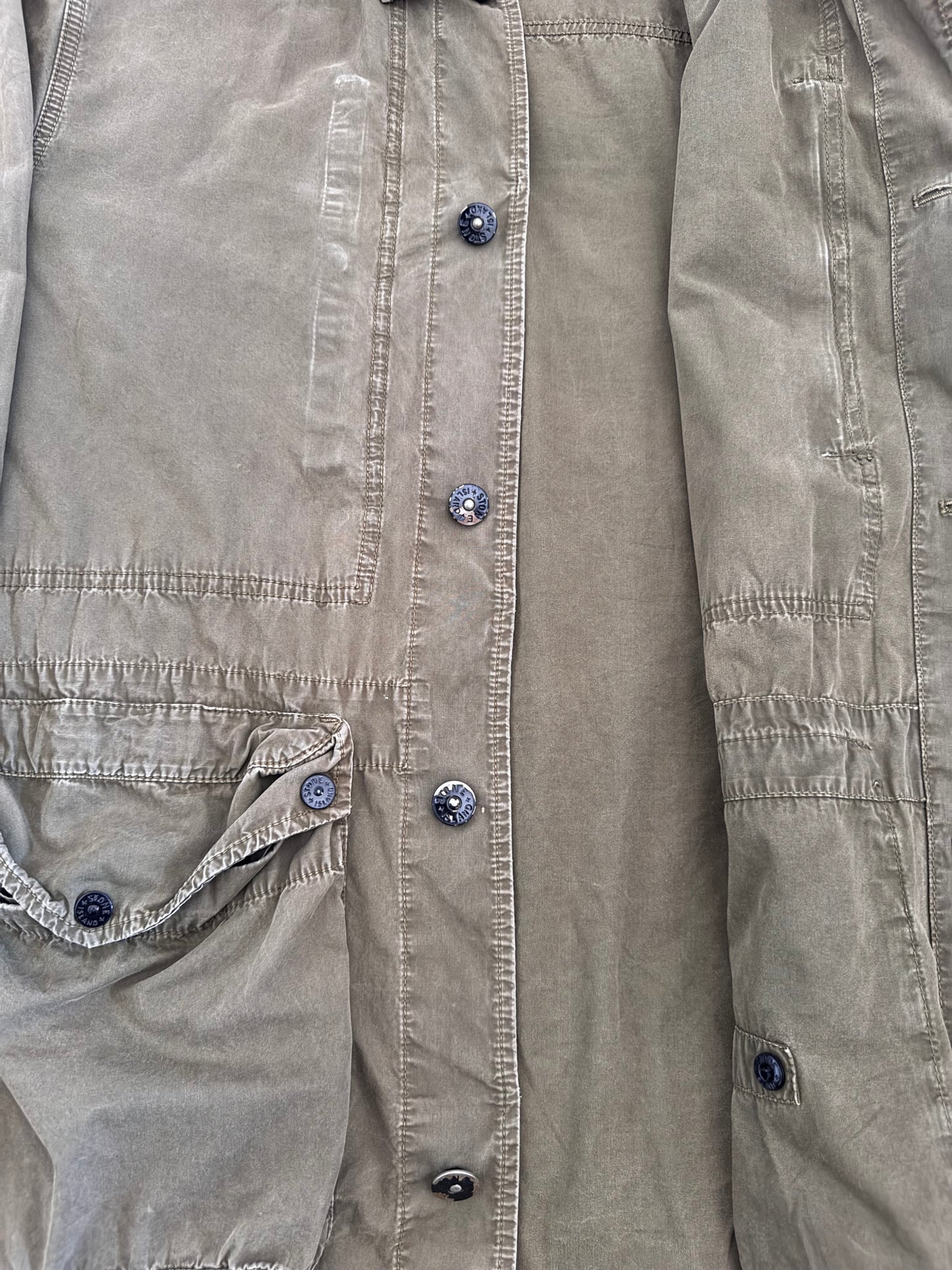 Stone Island Khaki 'Tela Smerigliata' Jacket - XXL