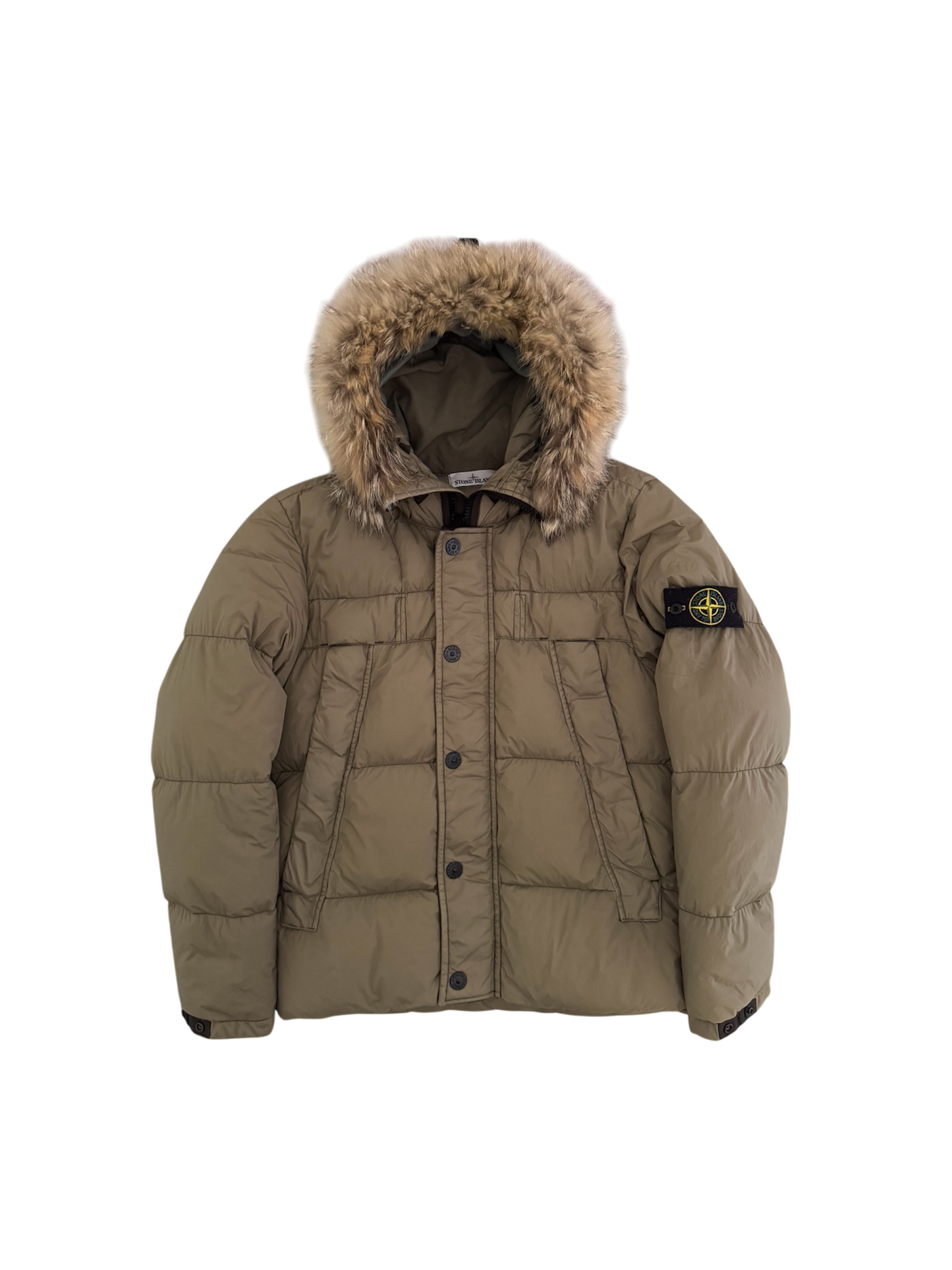 Piumino Stone Island 'Crinkle Reps Fur Hood' - Large