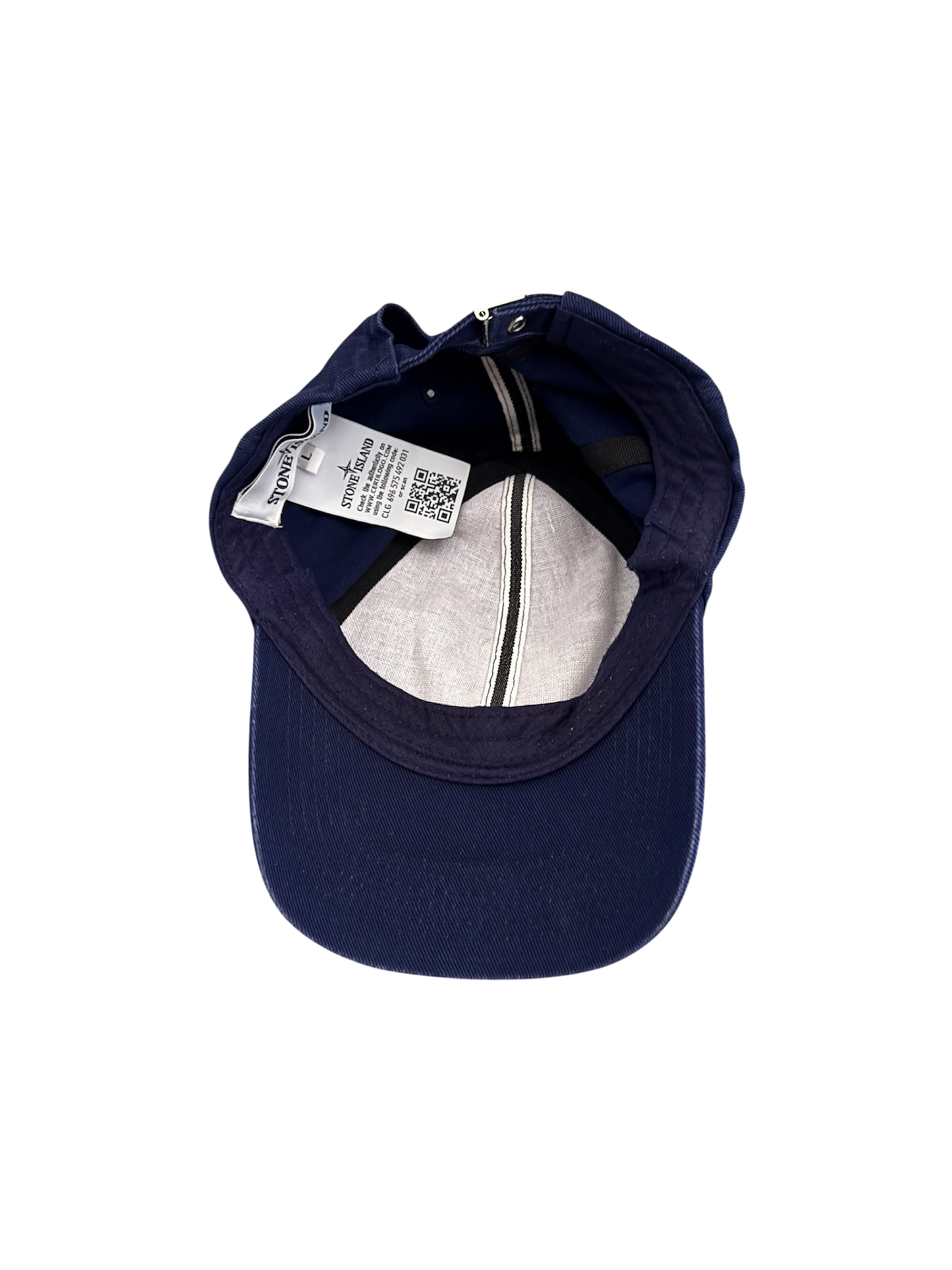 Stone Island Blue Logo Cap - Large