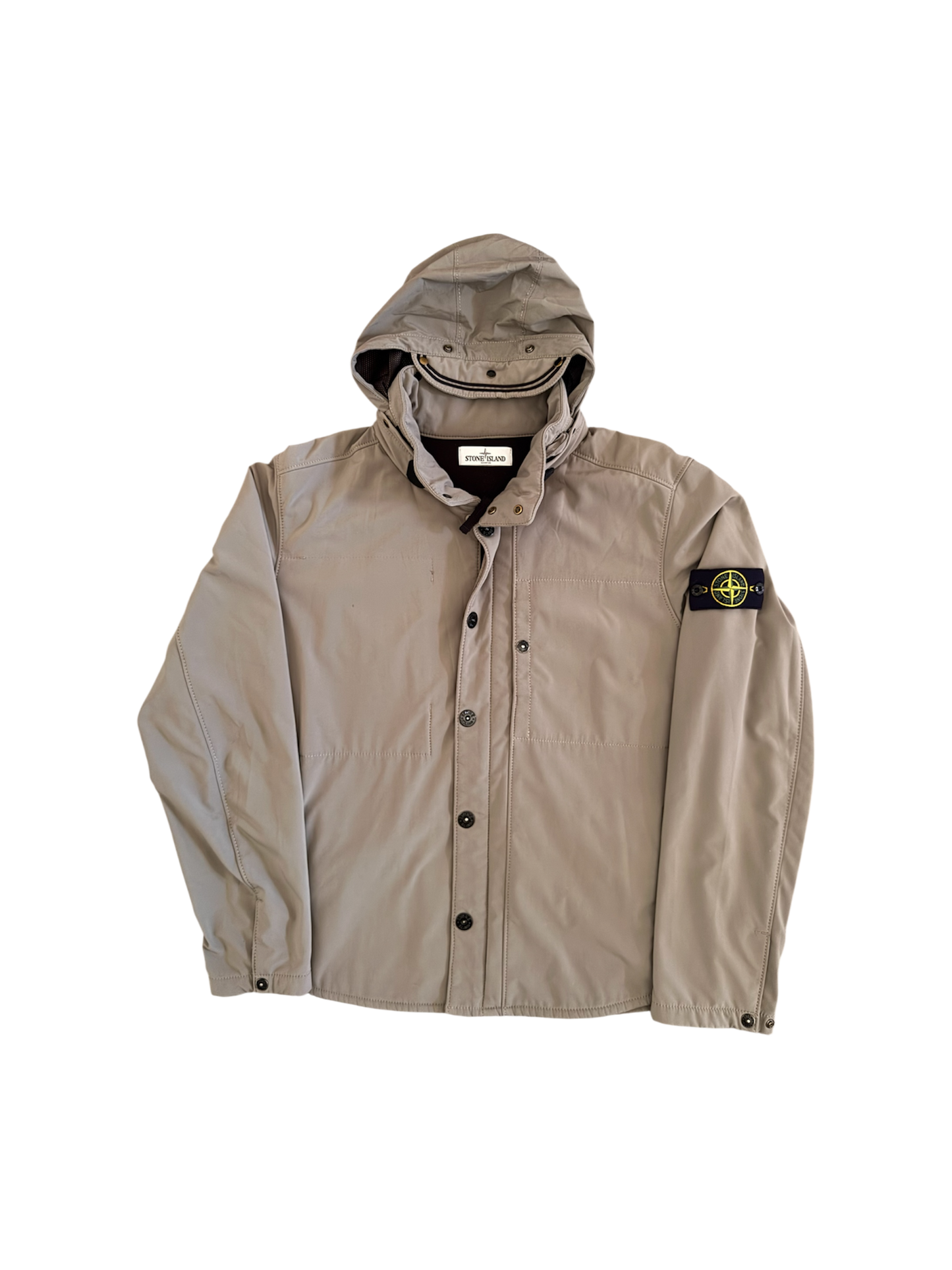 Stone Island 2012 Grey Fleece Lined 'Soft Shell' Jacket - XL