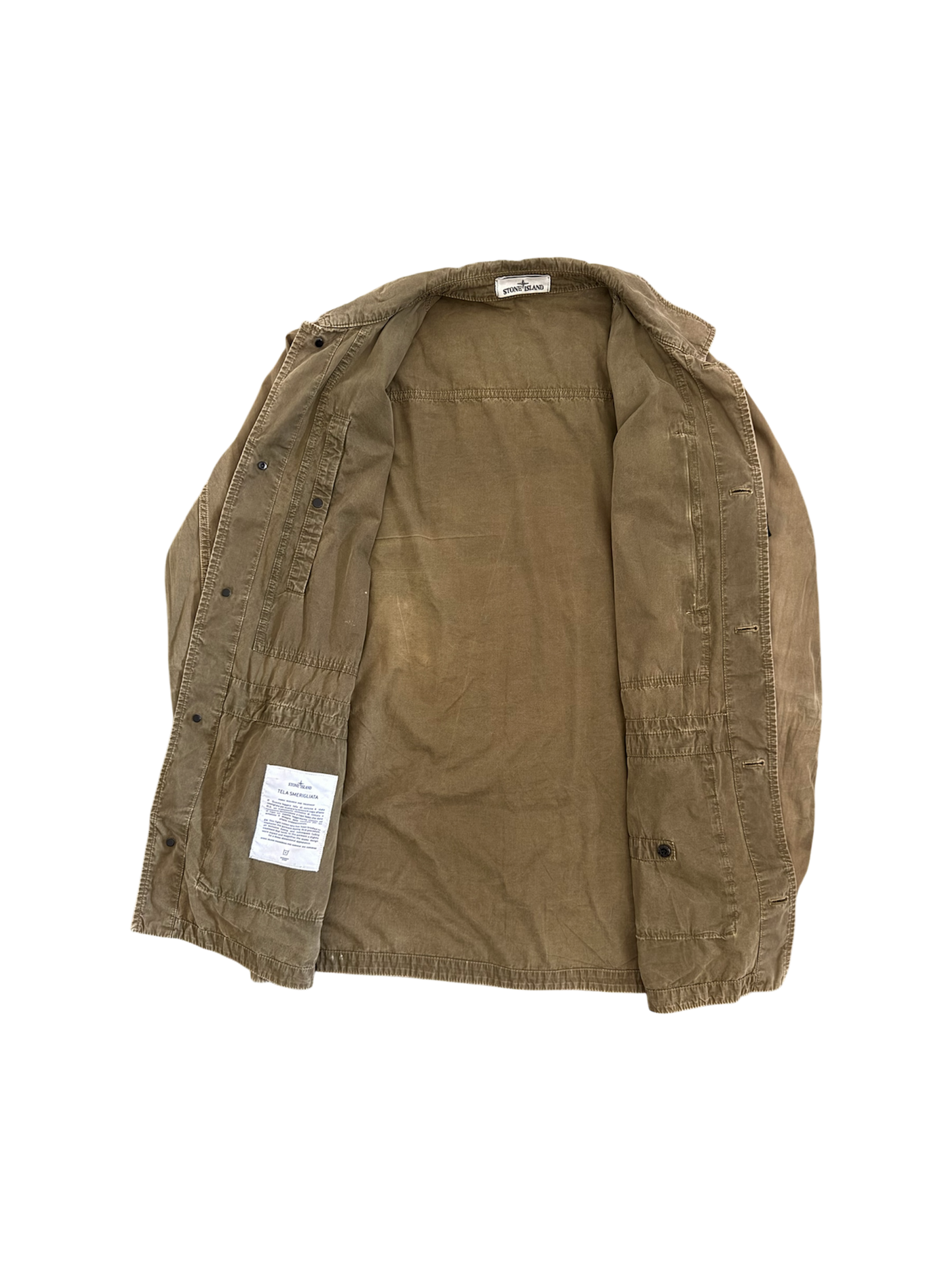 Stone Island Khaki 'Tela Smerigliata' Jacket - XXL
