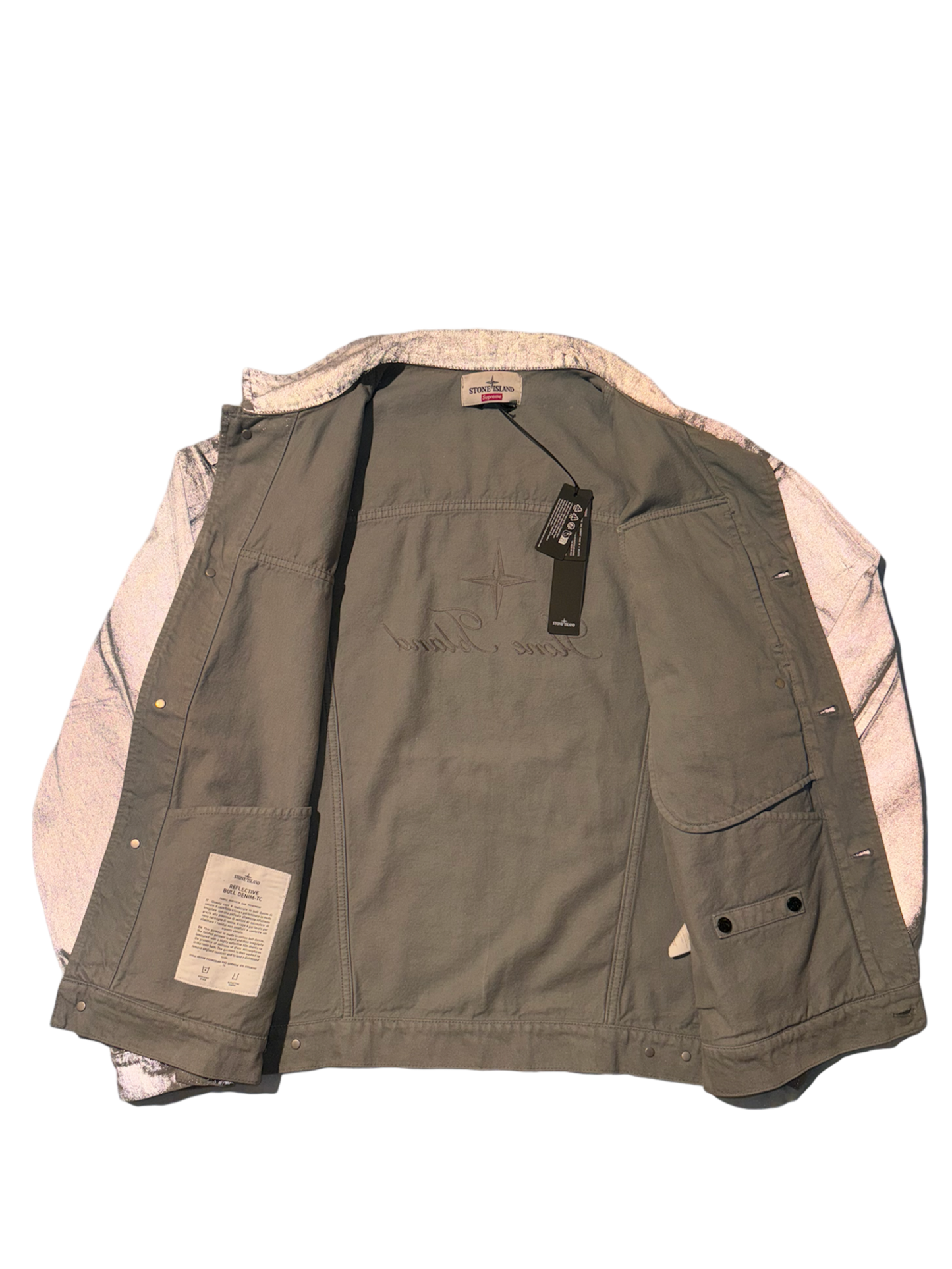 Stone Island x Supreme 'Bull Reflective' Denim - XL
