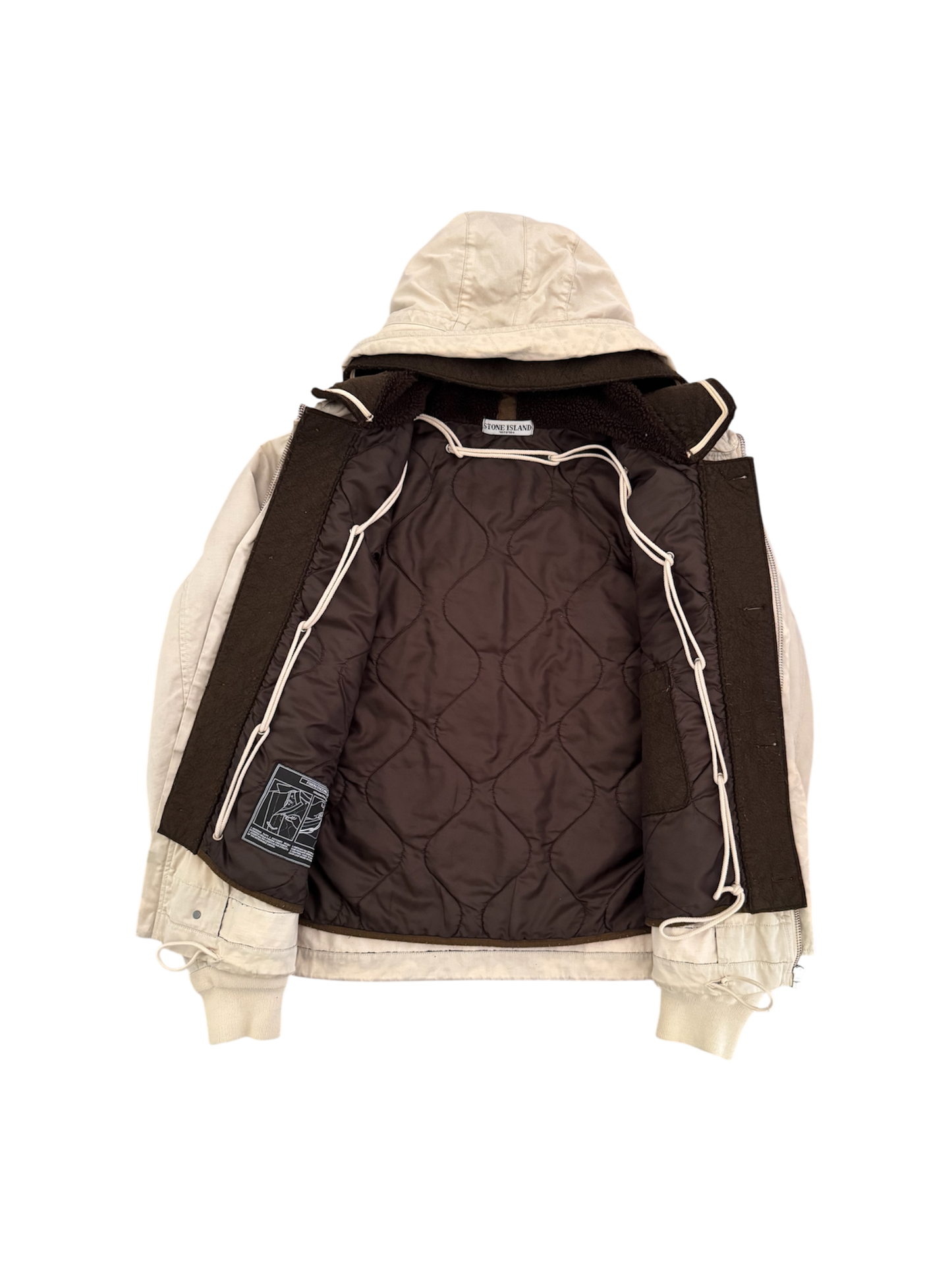Giacca Stone Island 'Wool Liner Raso Gommato' - Large