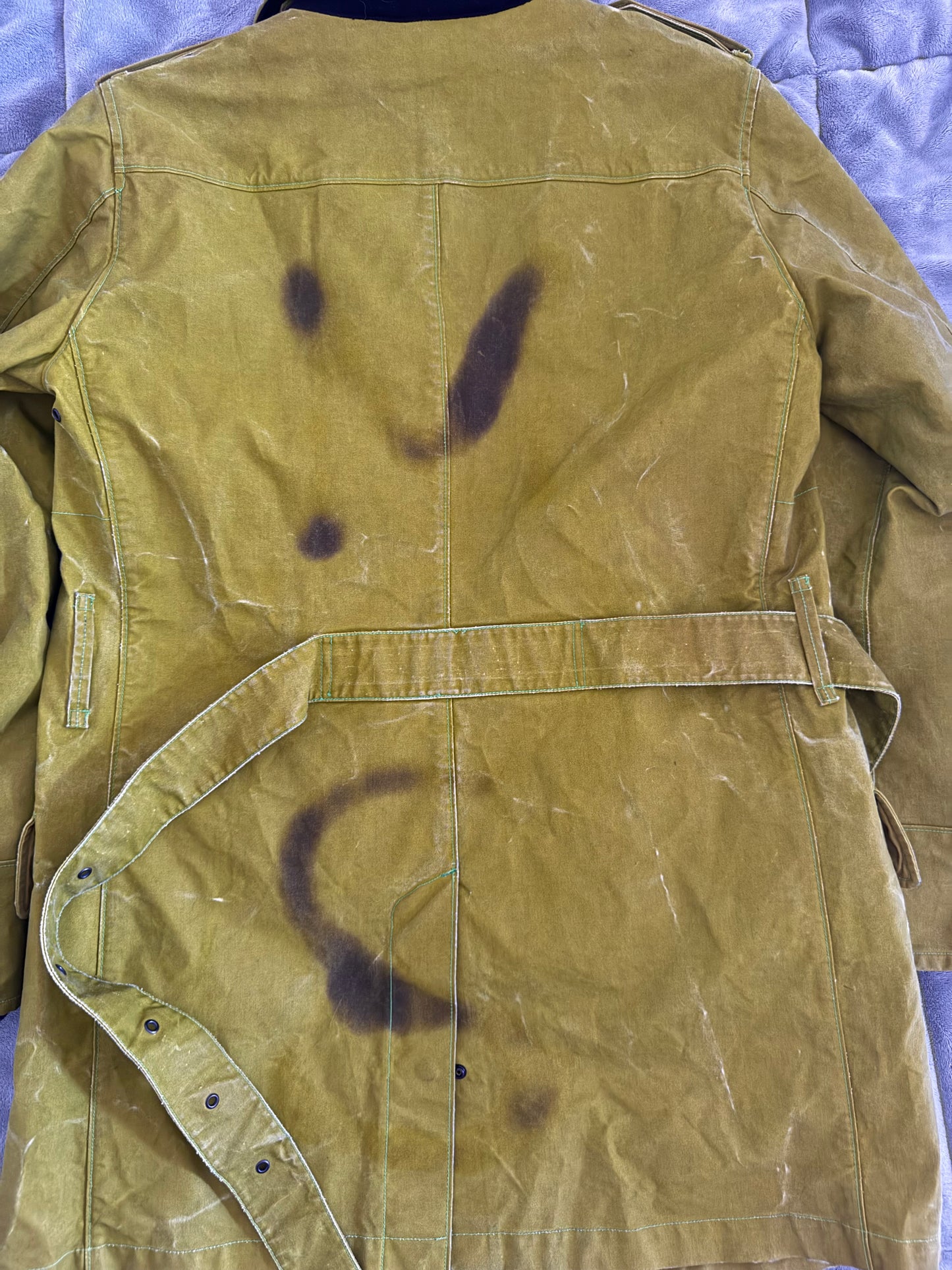 Stone Island 'Waxed Ice Heat Reactive' Trench - Medium