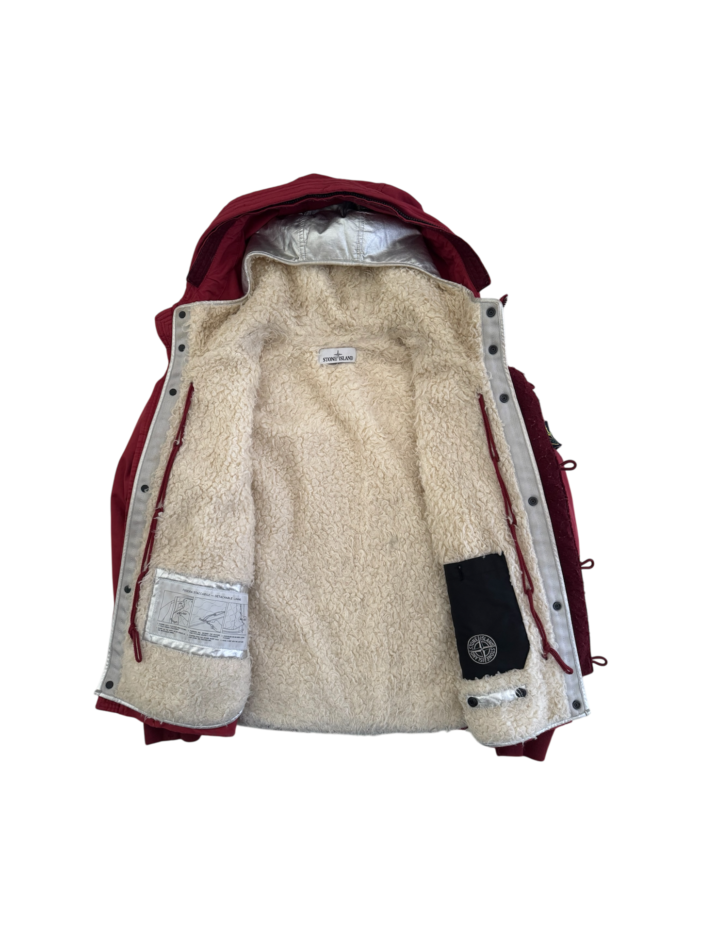 Giacca Stone Island 'Silver Sherling Sheep David TC' - Medium