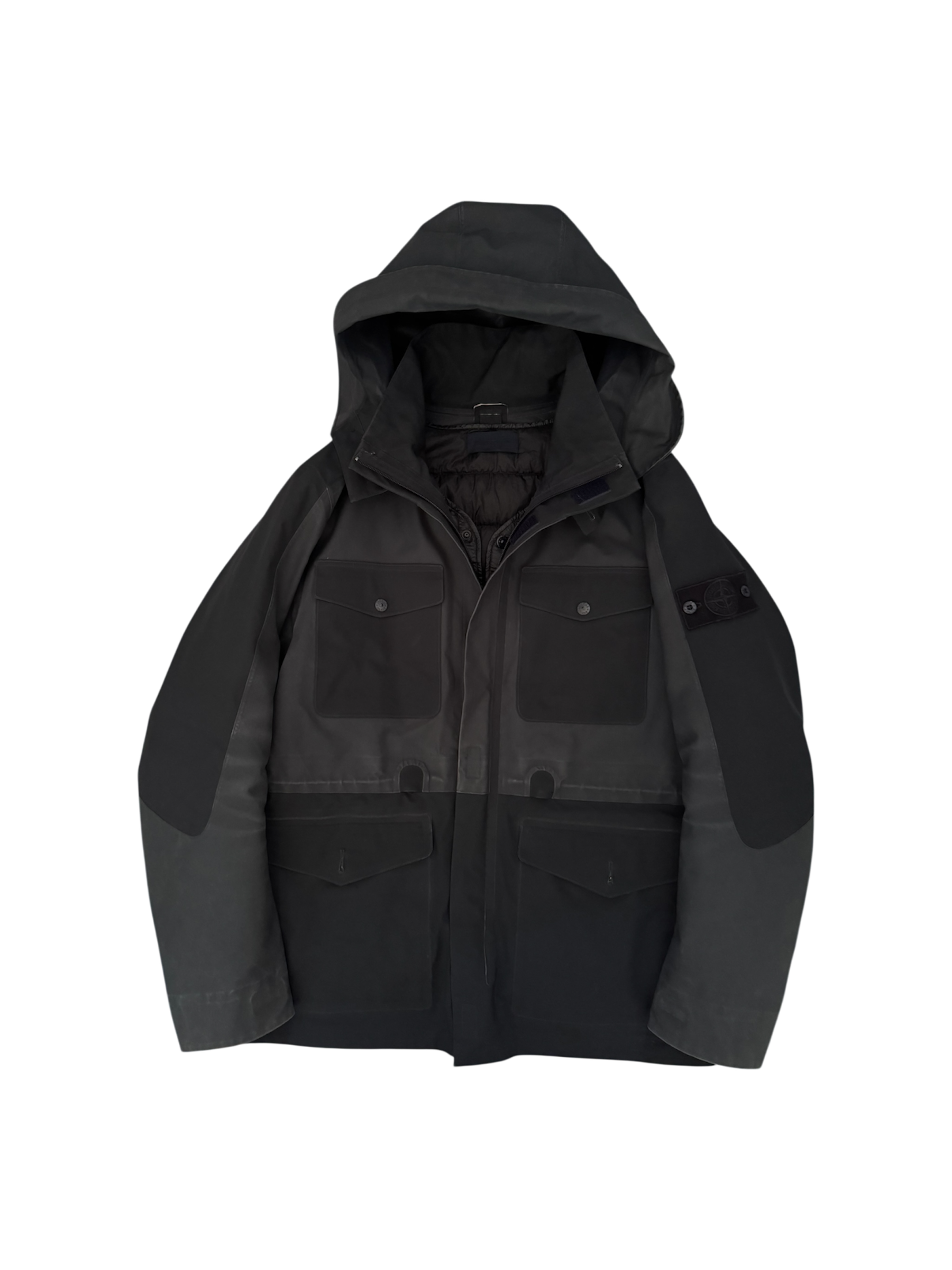 Stone Island 'Tank Shield Ghost Piece' Hooded Coat - Large – MsBadge