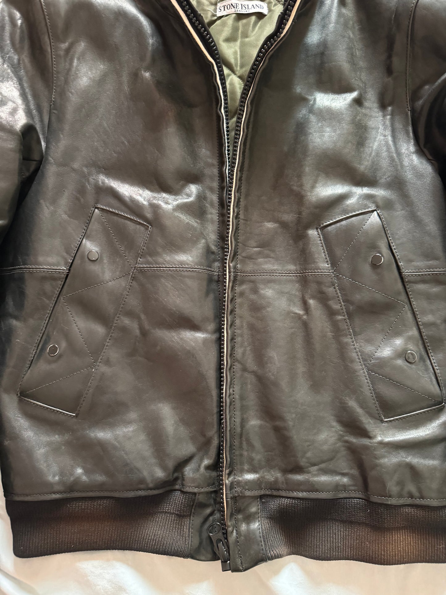 Giacca Stone Island Vera Pelle - Medium