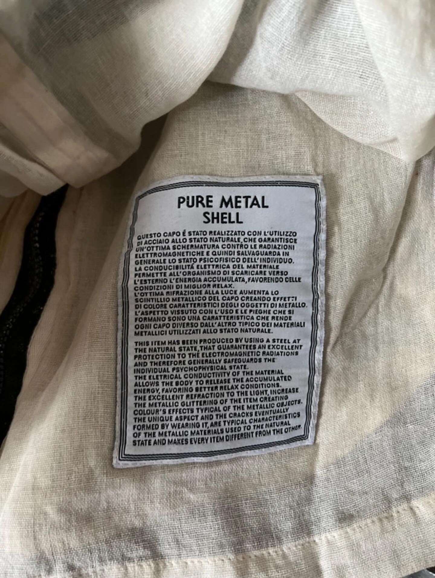 Giacca Stone Island "Pure Metal Shell" - Large
