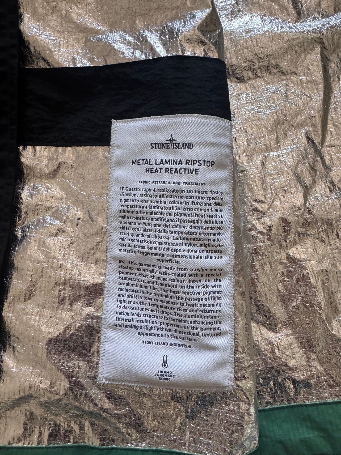 Stone Island 'Metal Lamina Ripstop Heat Reactive' Jacket - XXL