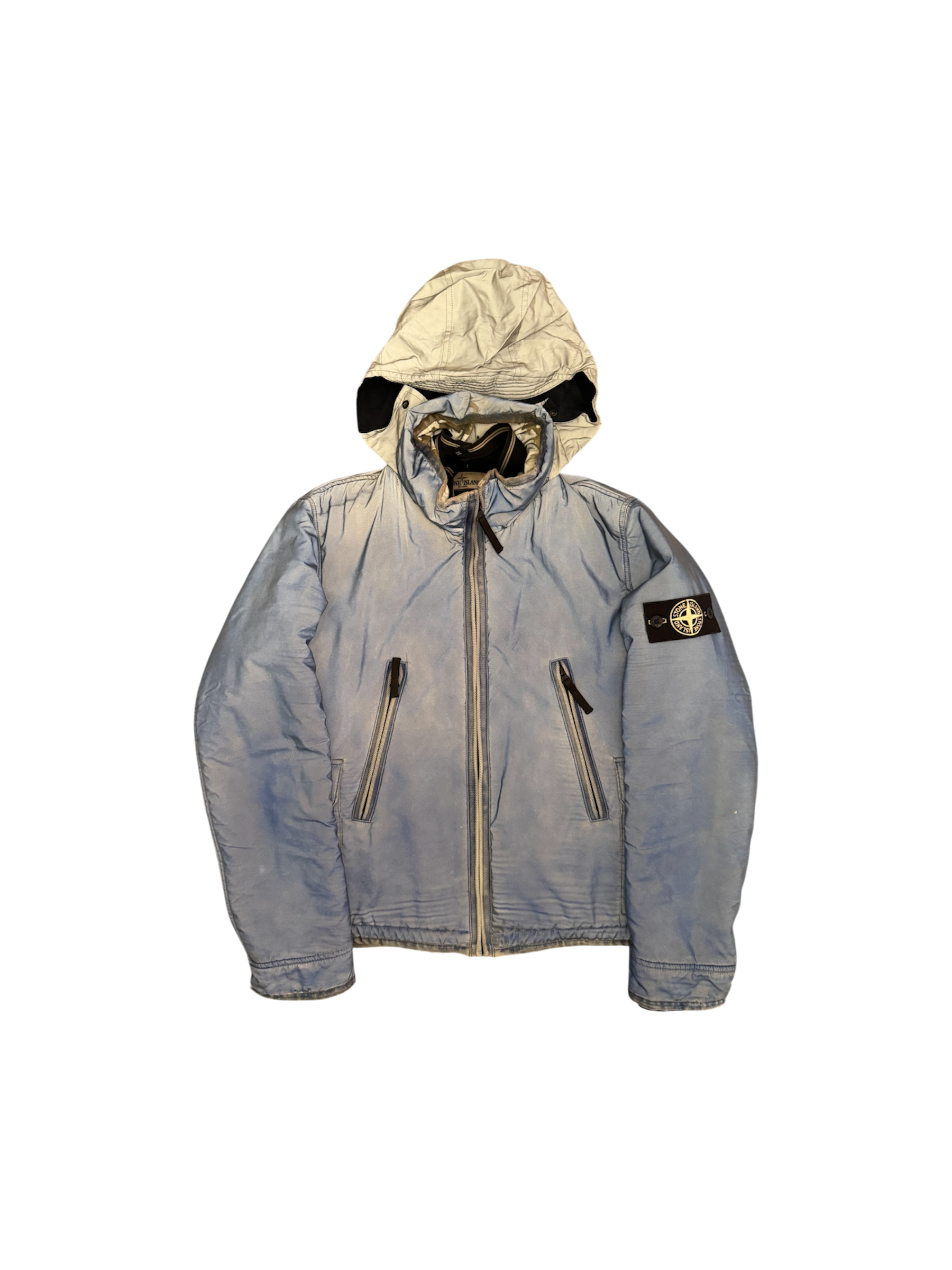 Stone Island 30th Anniversary Blue ‘Liquid Reflective’ Jacket Small