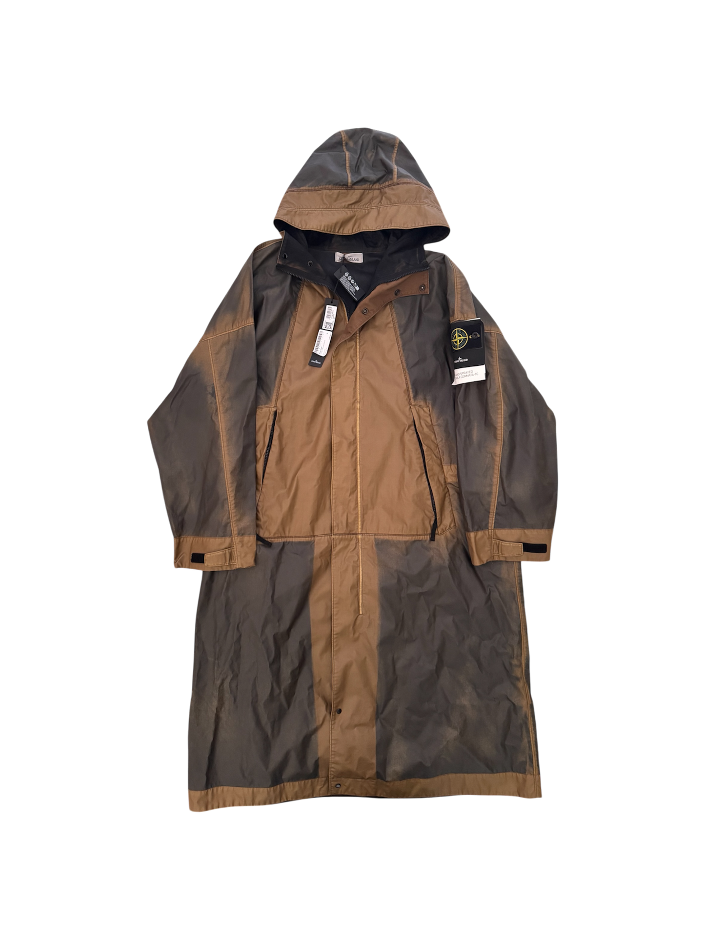 Parka Stone Island 'Hand Sprayed Mussola Gommata' - Medium