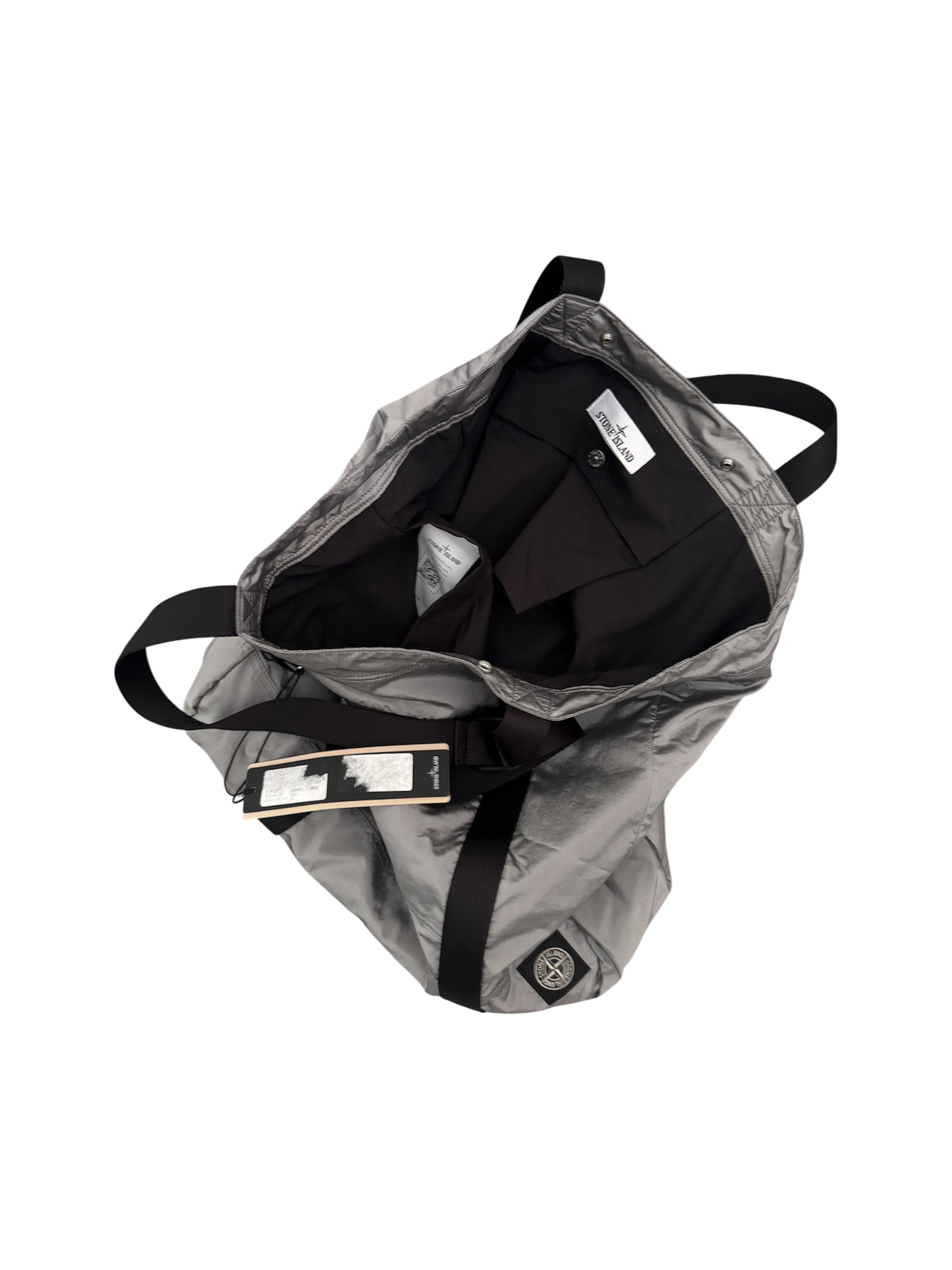 Stone Island Grey Nylon Metal Bag - Unisize