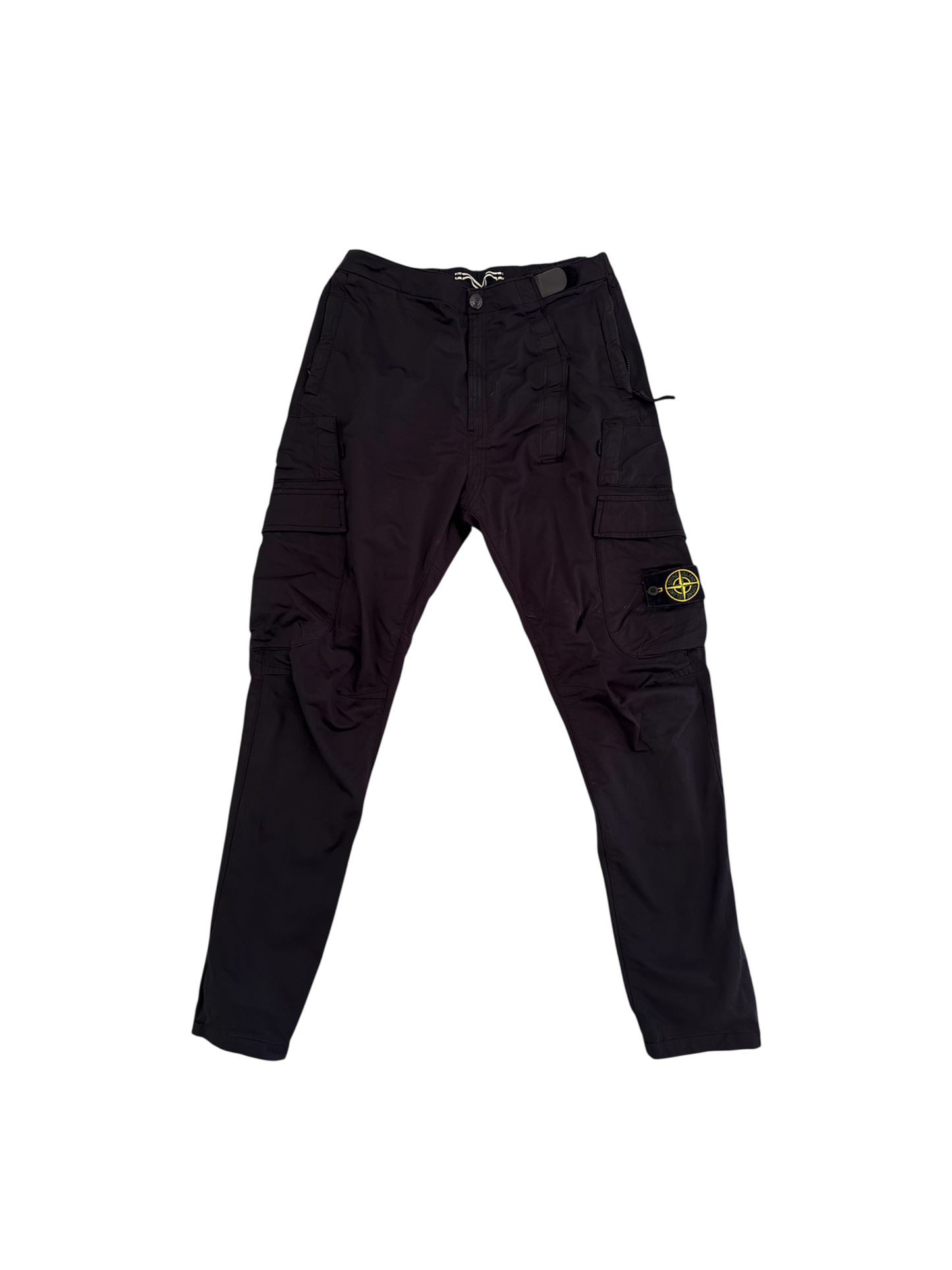 Stone Island Black RE-T Cargo Trousers - W32