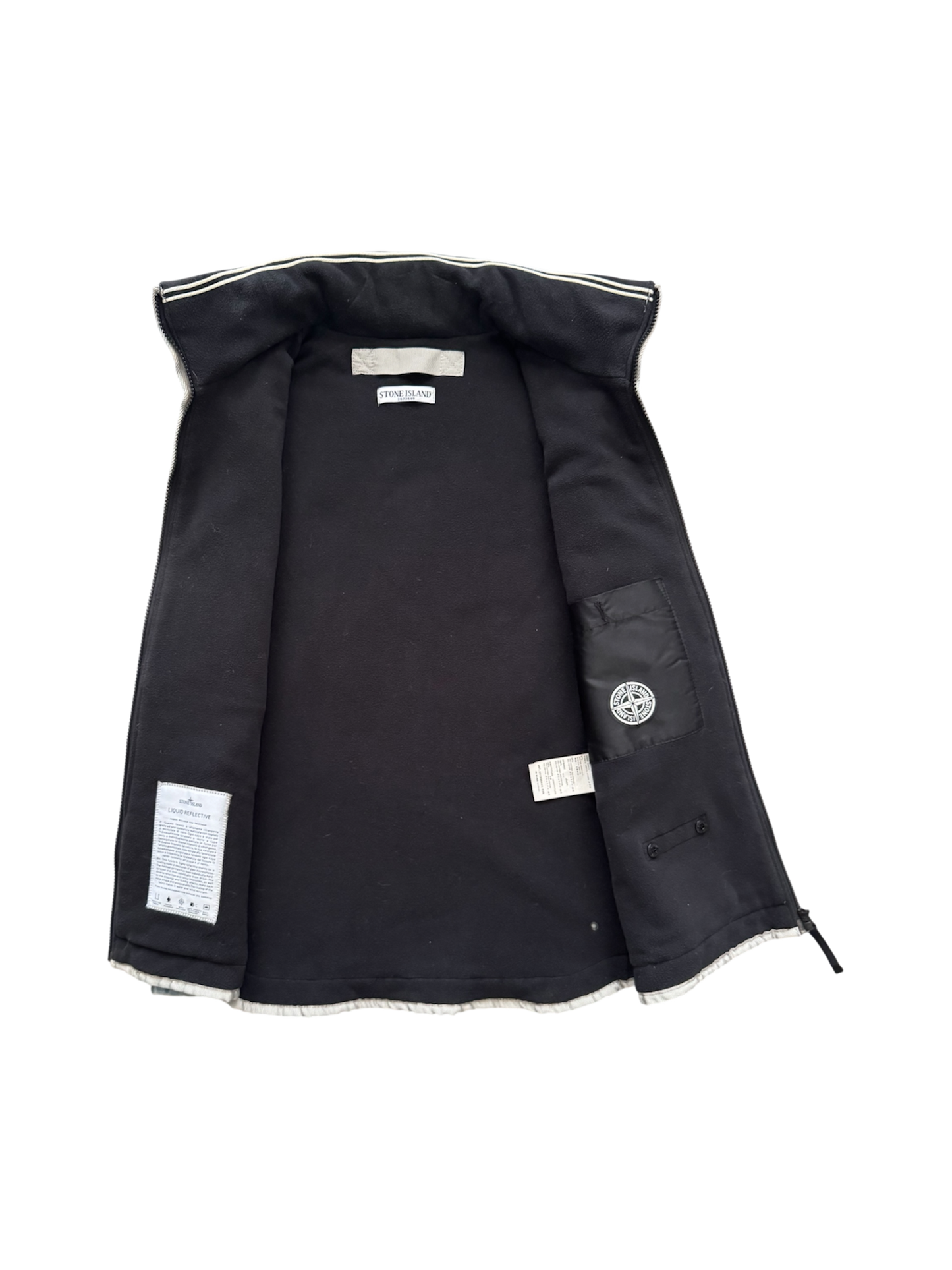 Stone Island Blue 'Liquid Reflective' Vest - XL