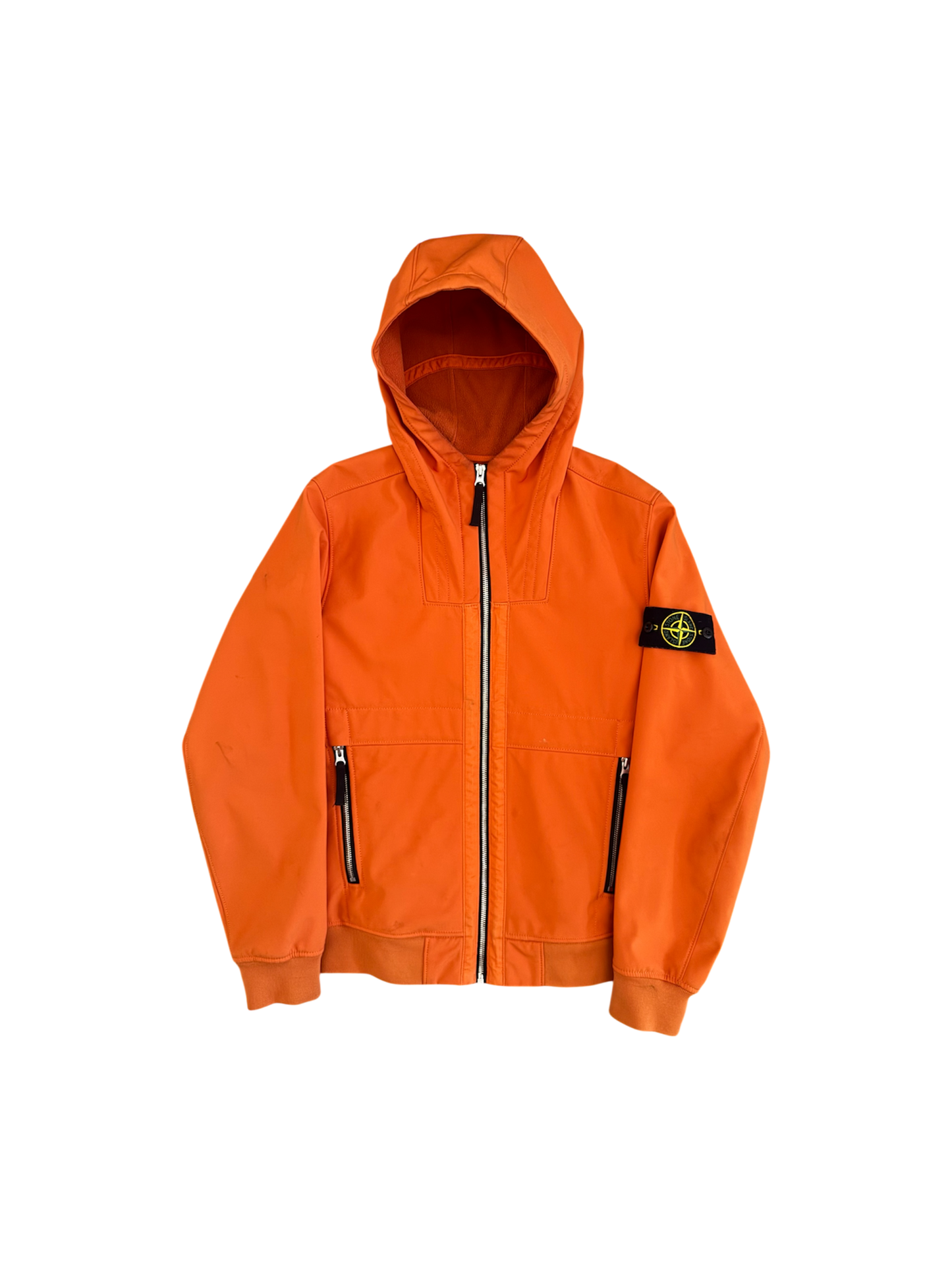 Stone Island Orange 'Soft Shell' Jacket - Small