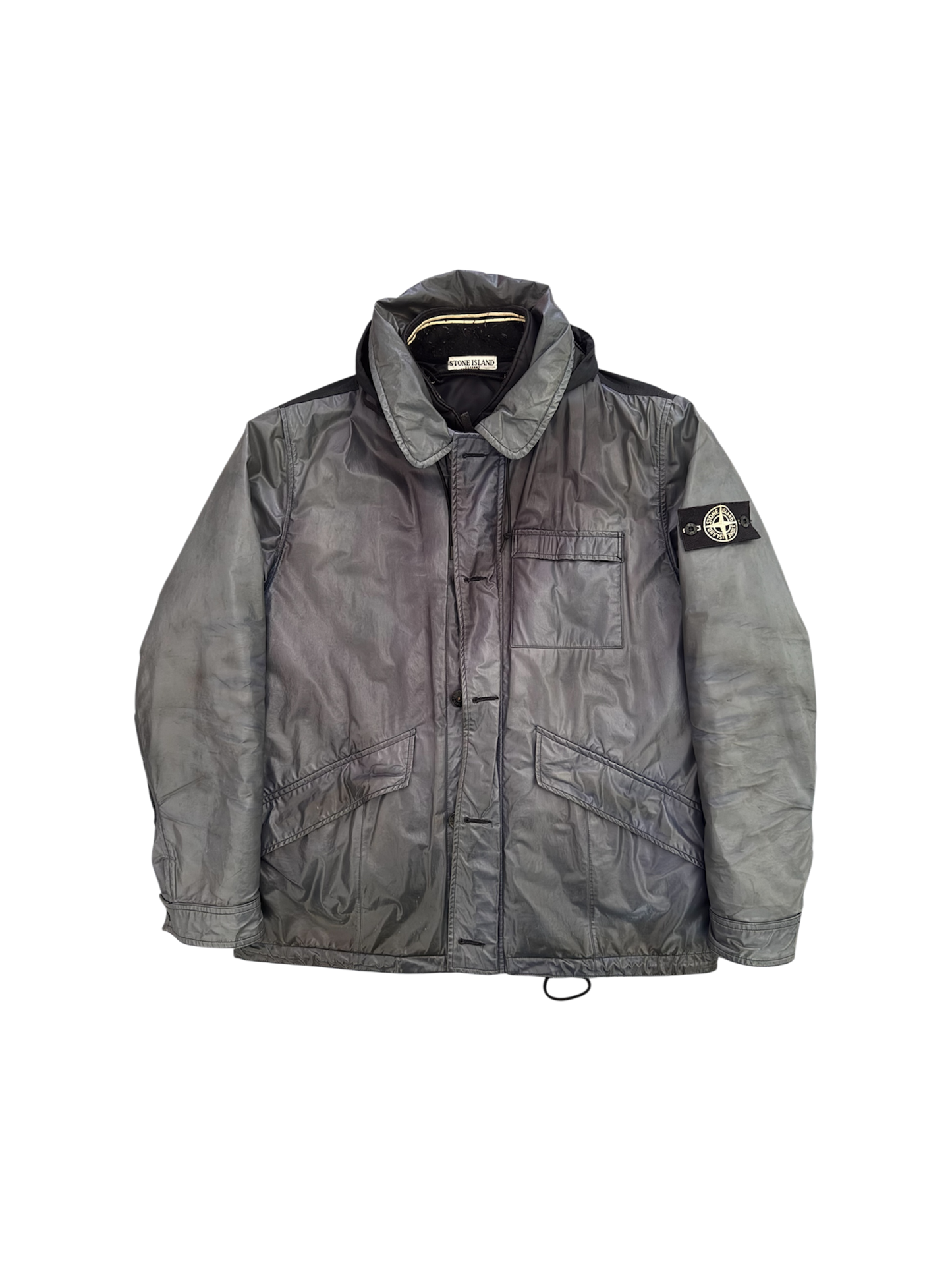 Stone Island Ice Jacket Nero/Blu - XL