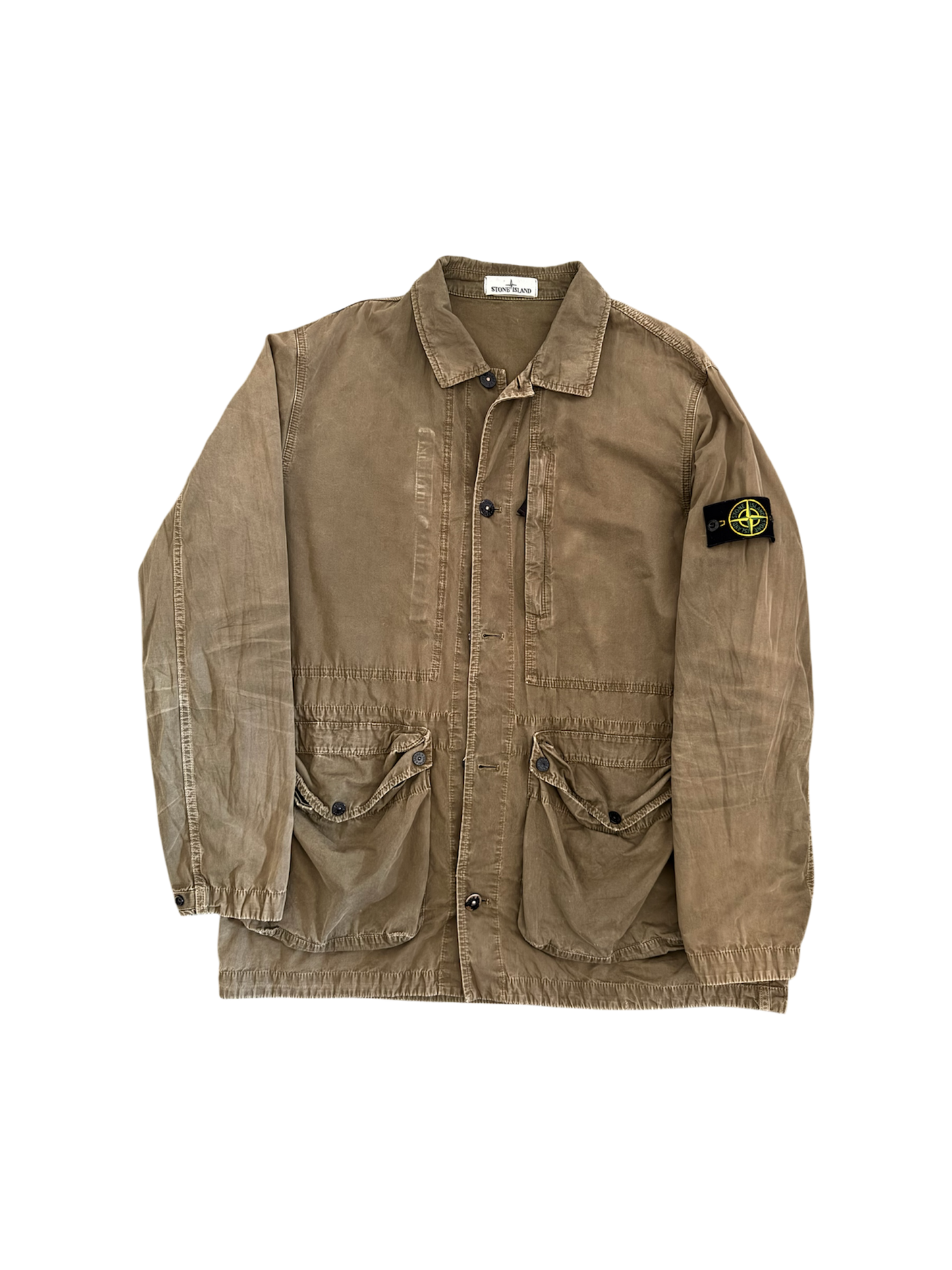 Stone Island Khaki 'Tela Smerigliata' Jacket - XXL